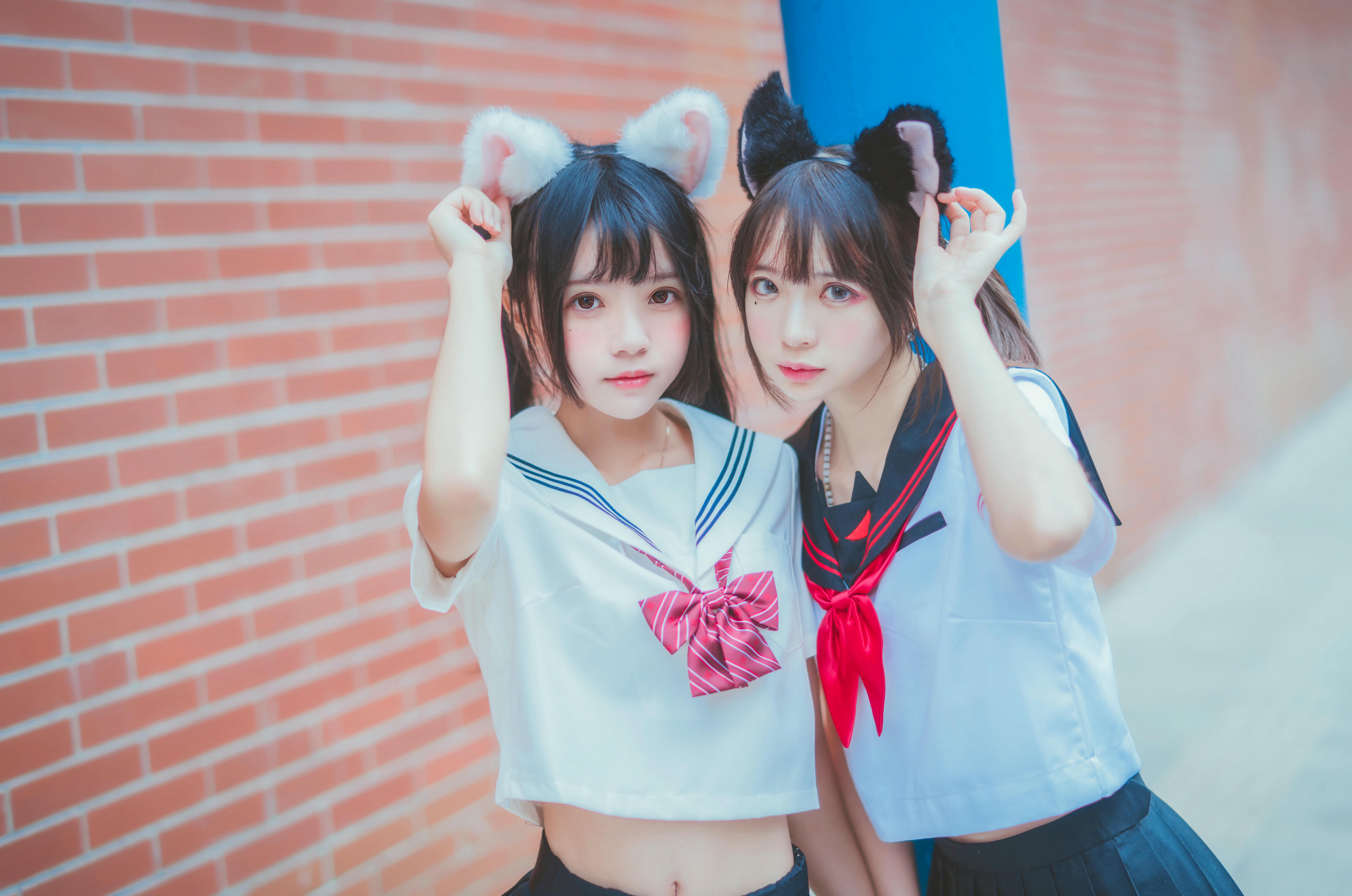 桜桃喵 NO.022 &疯猫ss JK百合2 [33P-393MB]_第1集