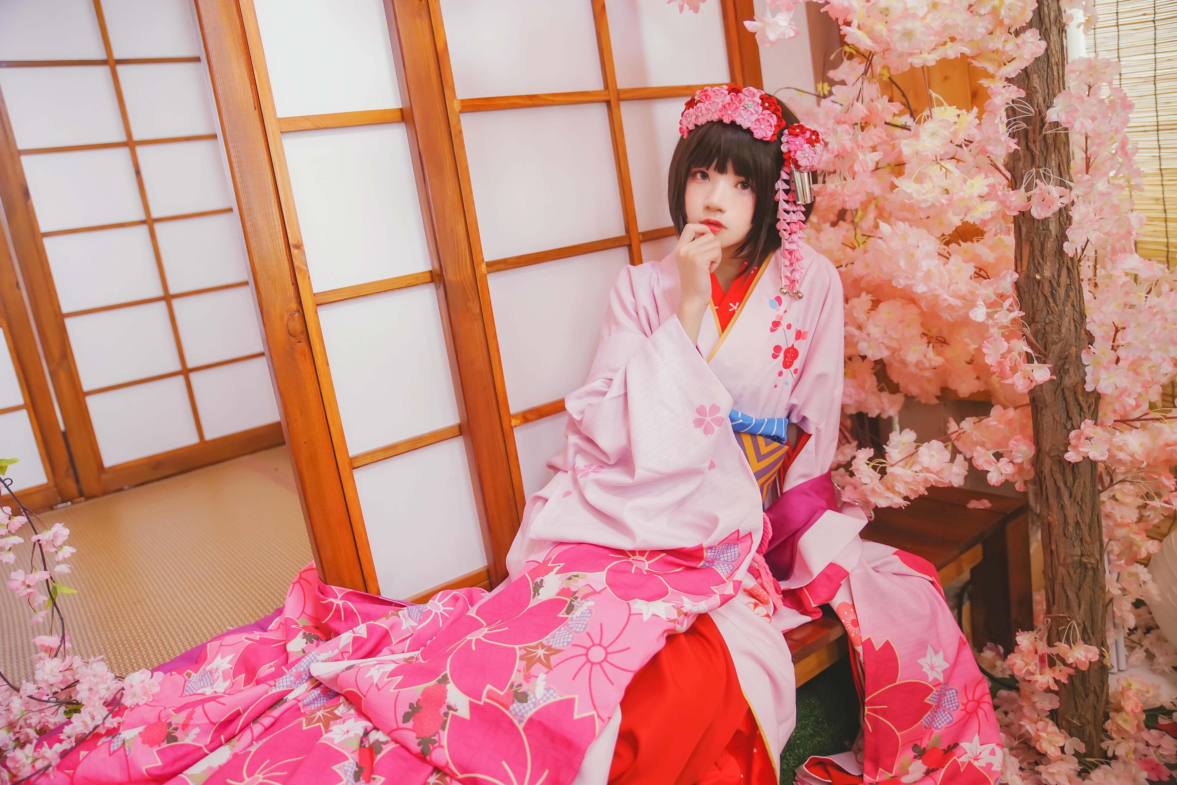 桜桃喵 NO.029 加藤惠 和服 [23P-368MB]_第1集
