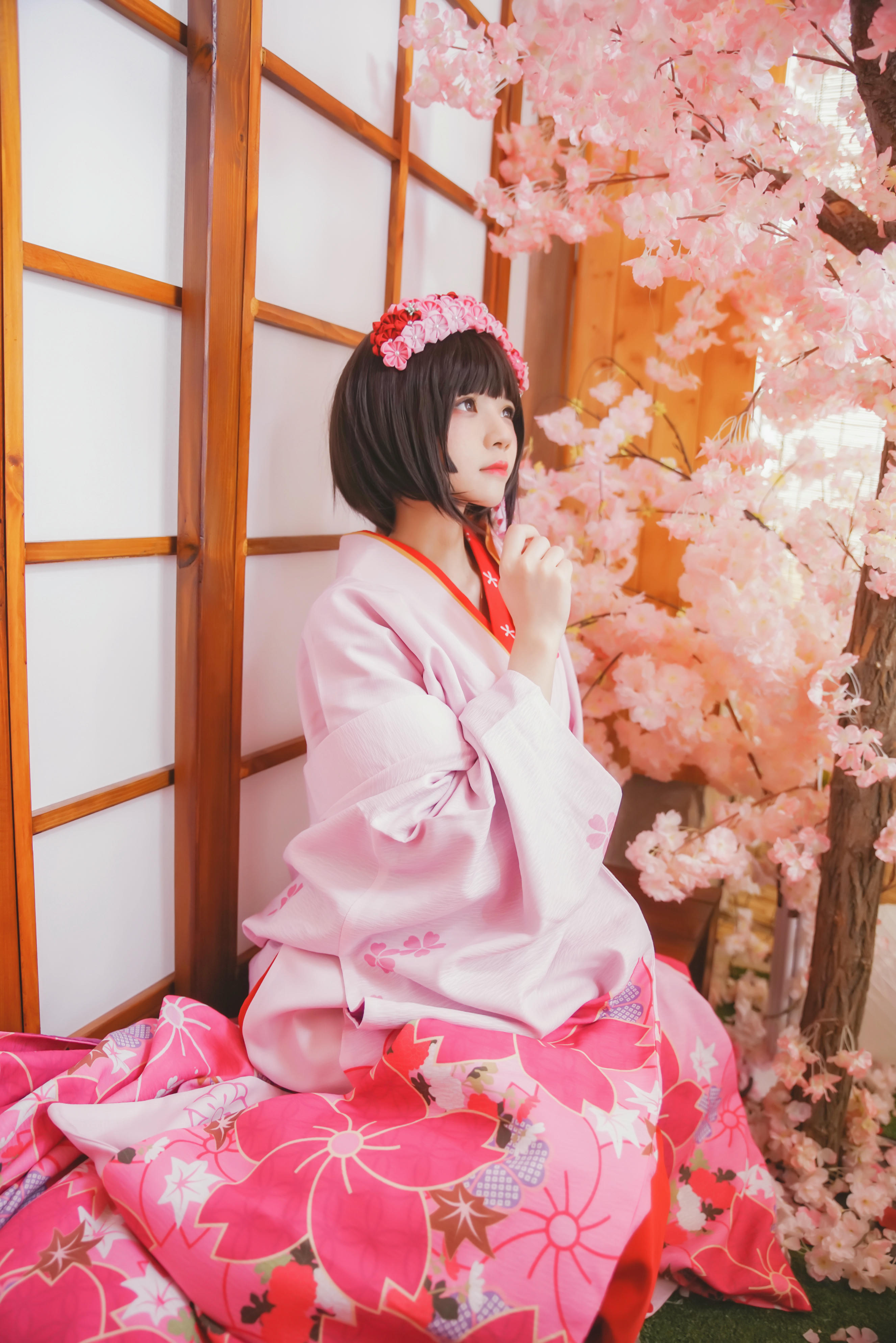 桜桃喵 NO.029 加藤惠 和服 [23P-368MB]_第1集