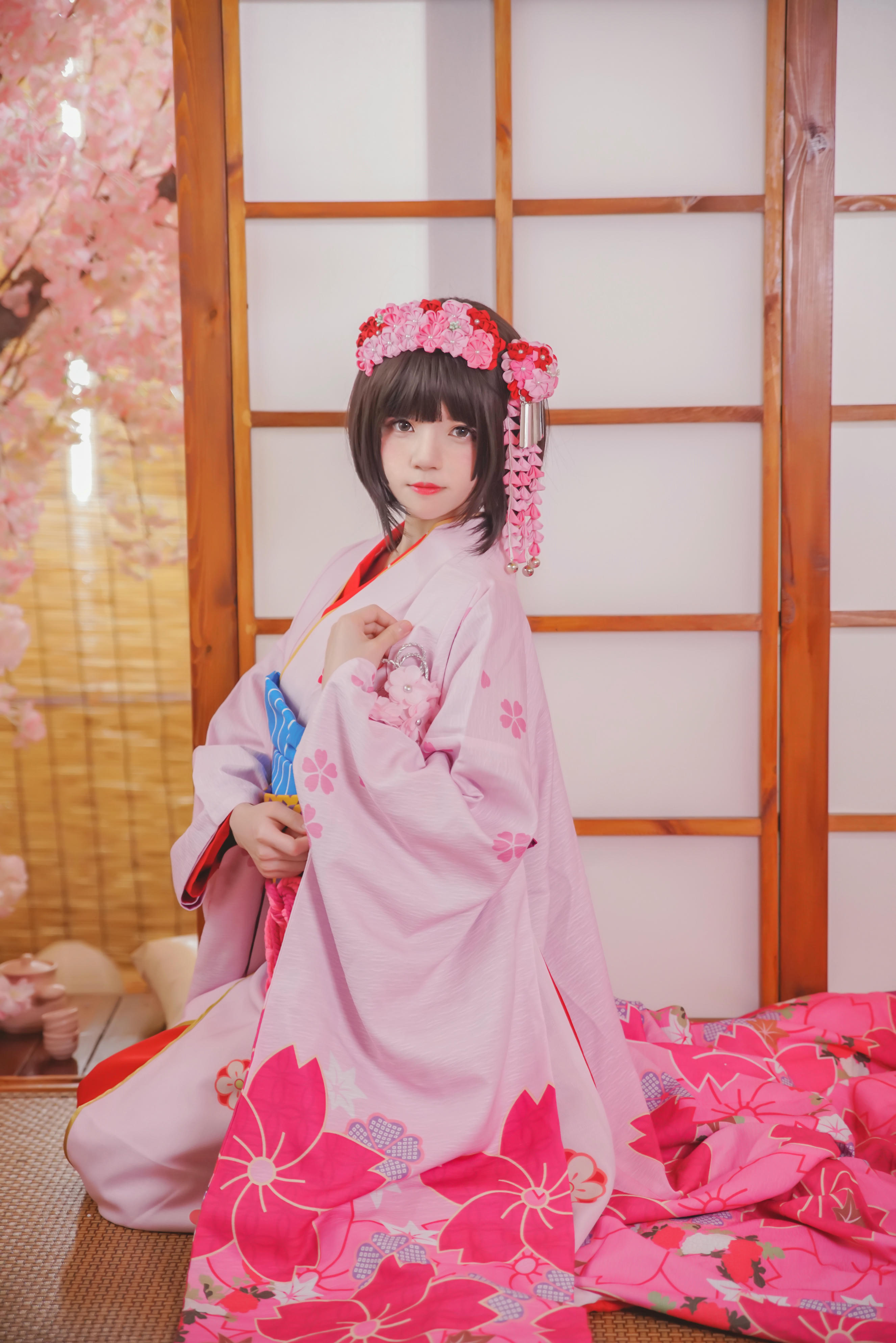桜桃喵 NO.029 加藤惠 和服 [23P-368MB]_第1集