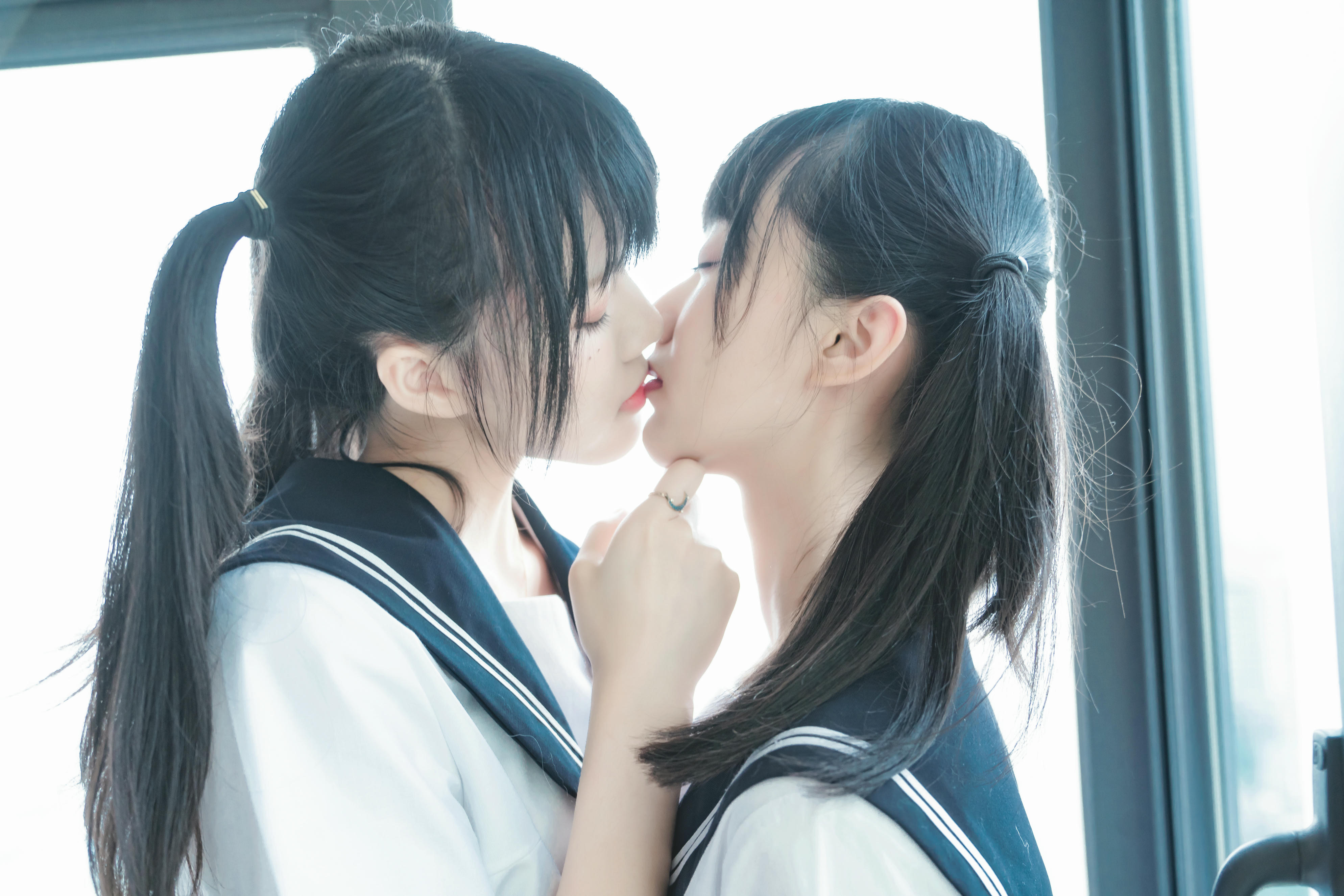 桜桃喵 NO.067 她(制服×制服) [38P-741MB]_第1集