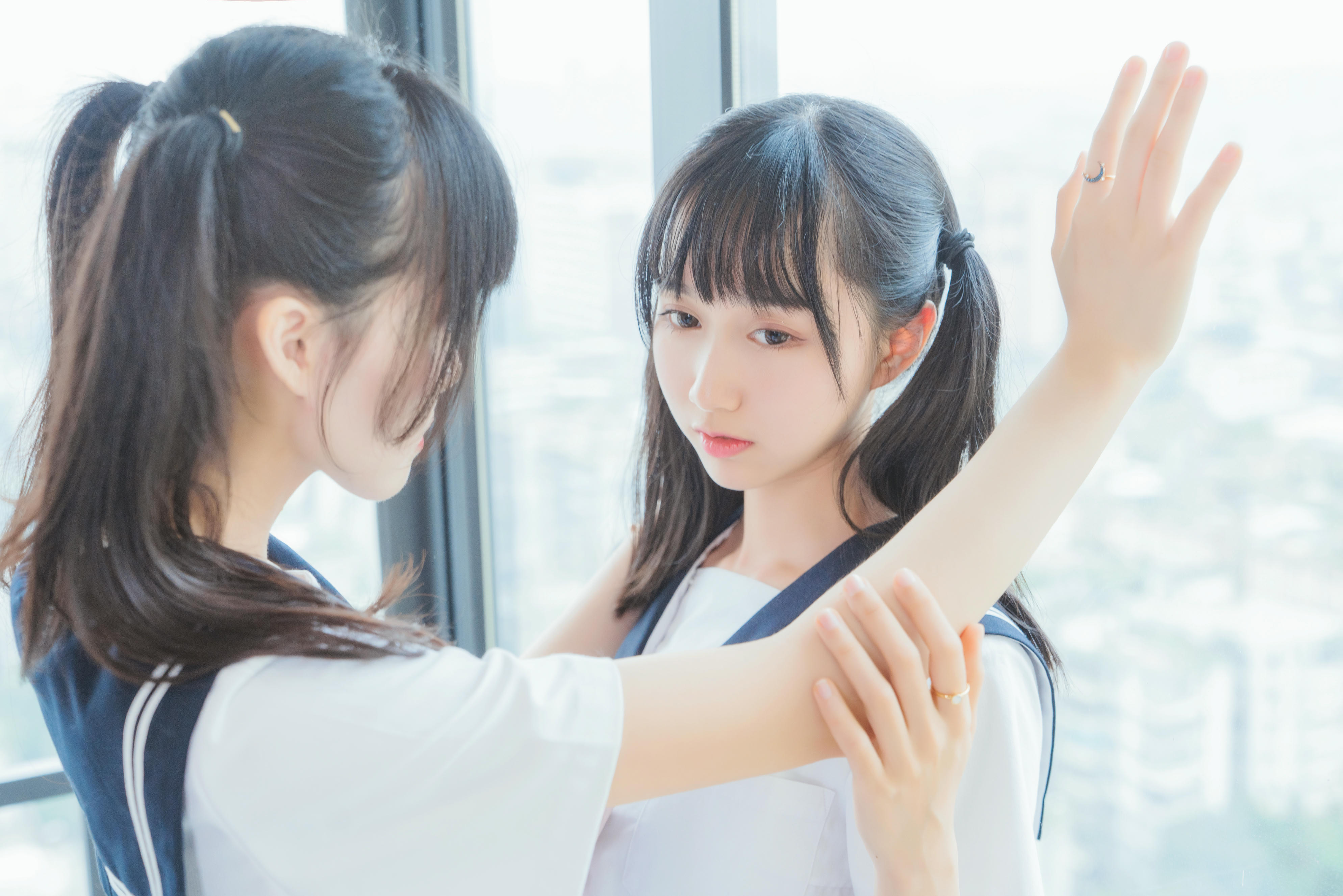 桜桃喵 NO.067 她(制服×制服) [38P-741MB]_第1集