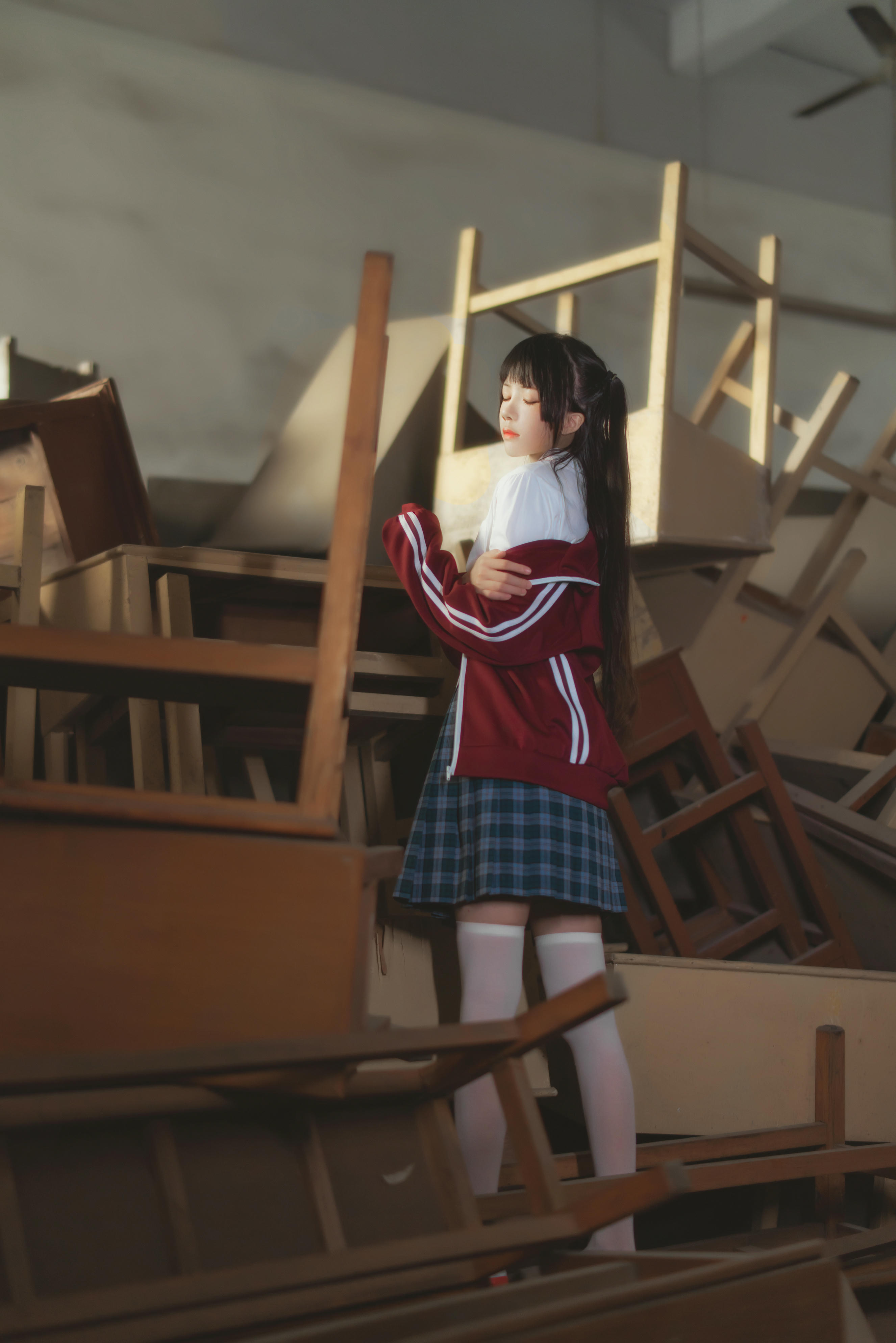 桜桃喵 NO.081 未熟3 废弃教室 [38P-718MB]_第1集