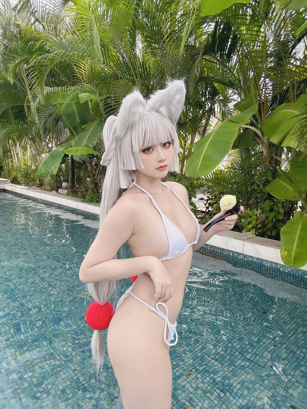屿鱼 NO.007 patreon 23年6月-24年3月 [1239P 1.91GB]-主题排-不认识-白毛狐狸泳装_第1集