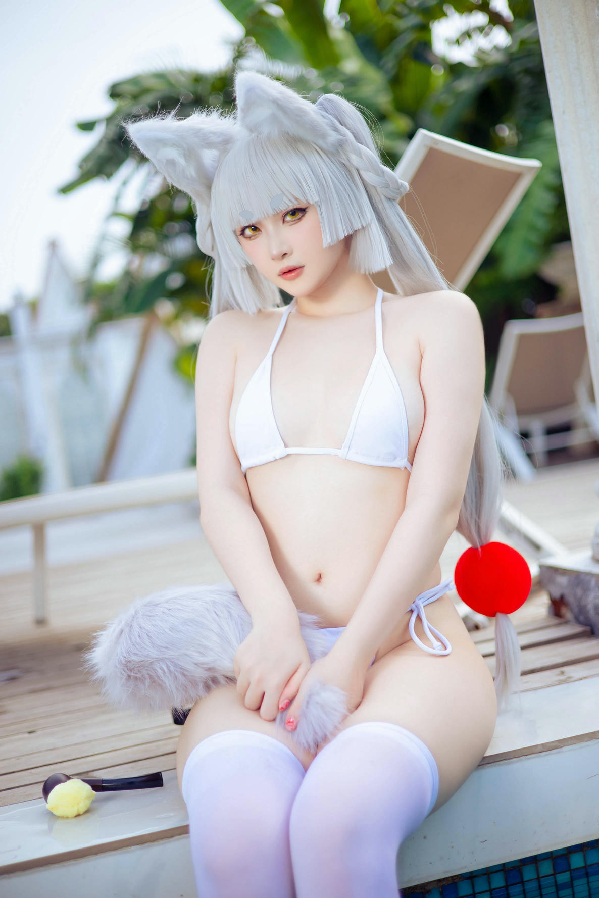 屿鱼 NO.007 patreon 23年6月-24年3月 [1239P 1.91GB]-主题排-不认识-白毛狐狸泳装_第1集