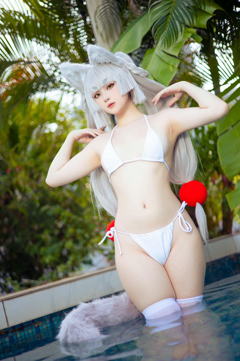 屿鱼 NO.007 patreon 23年6月-24年3月 [1239P 1.91GB]-主题排-不认识-白毛狐狸泳装_第1集