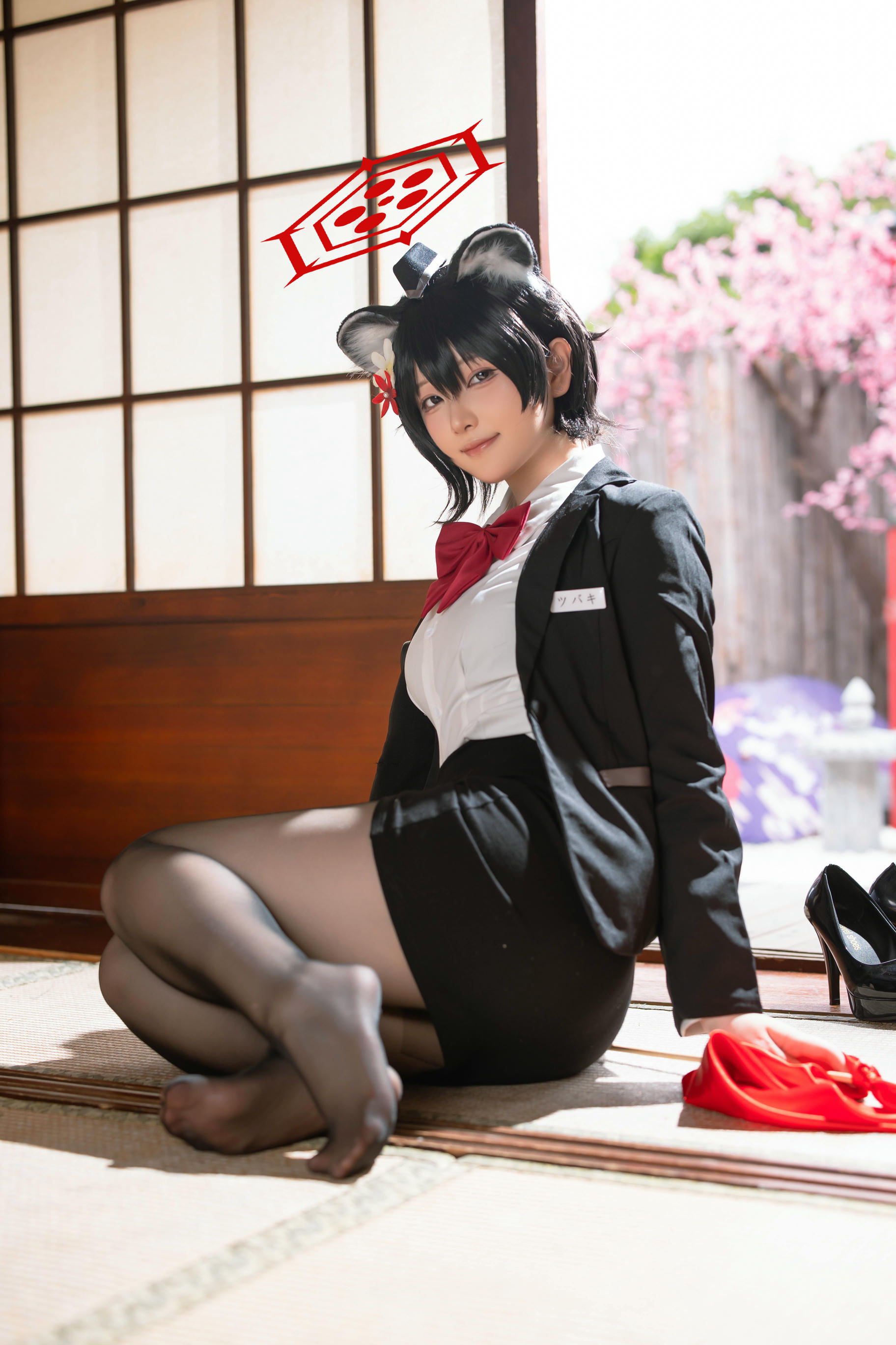 屿鱼 NO.031 蔚蓝档案 春日椿 导游[55P 155.6M]_第1集