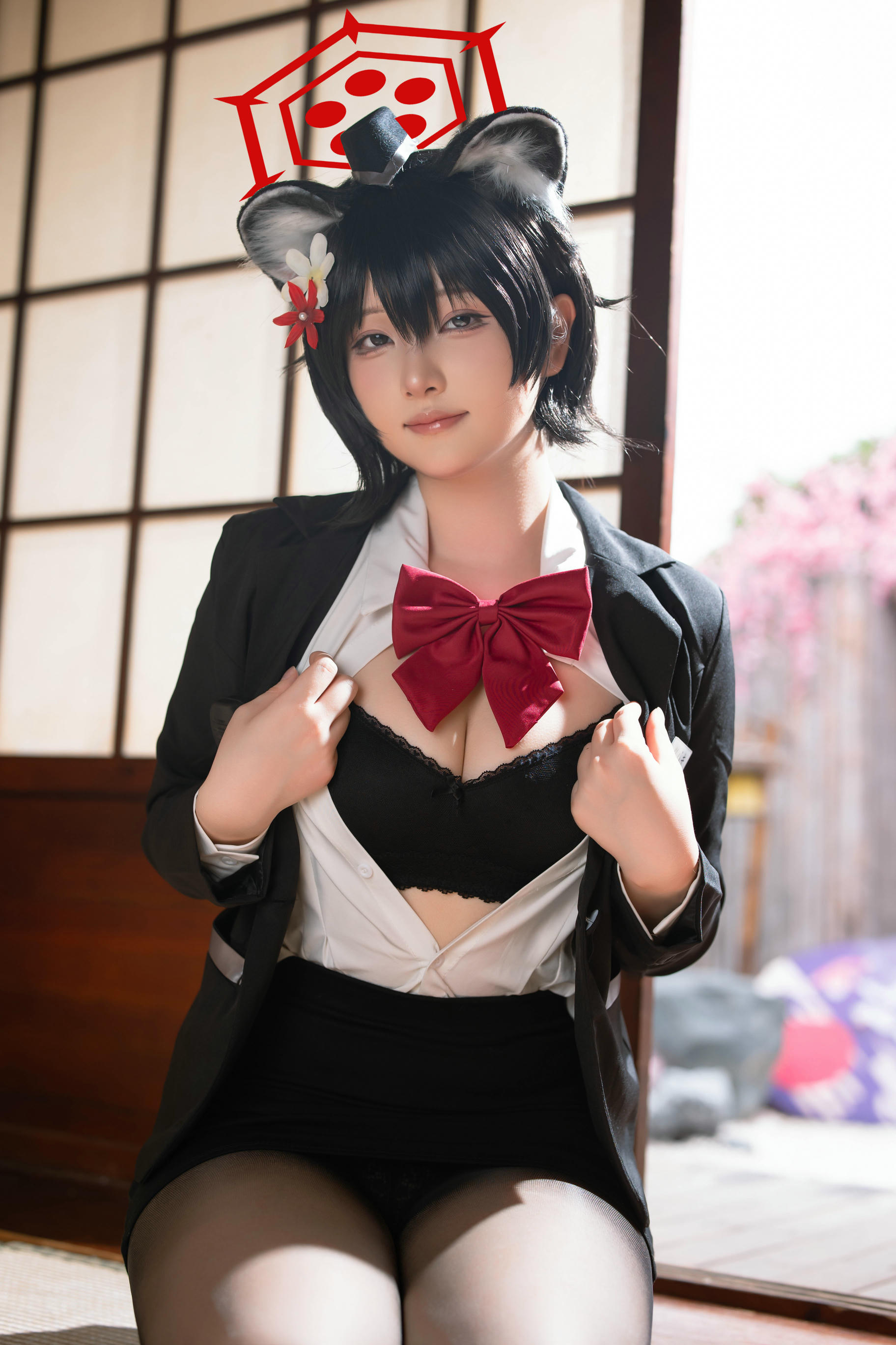 屿鱼 NO.031 蔚蓝档案 春日椿 导游[55P 155.6M]_第1集