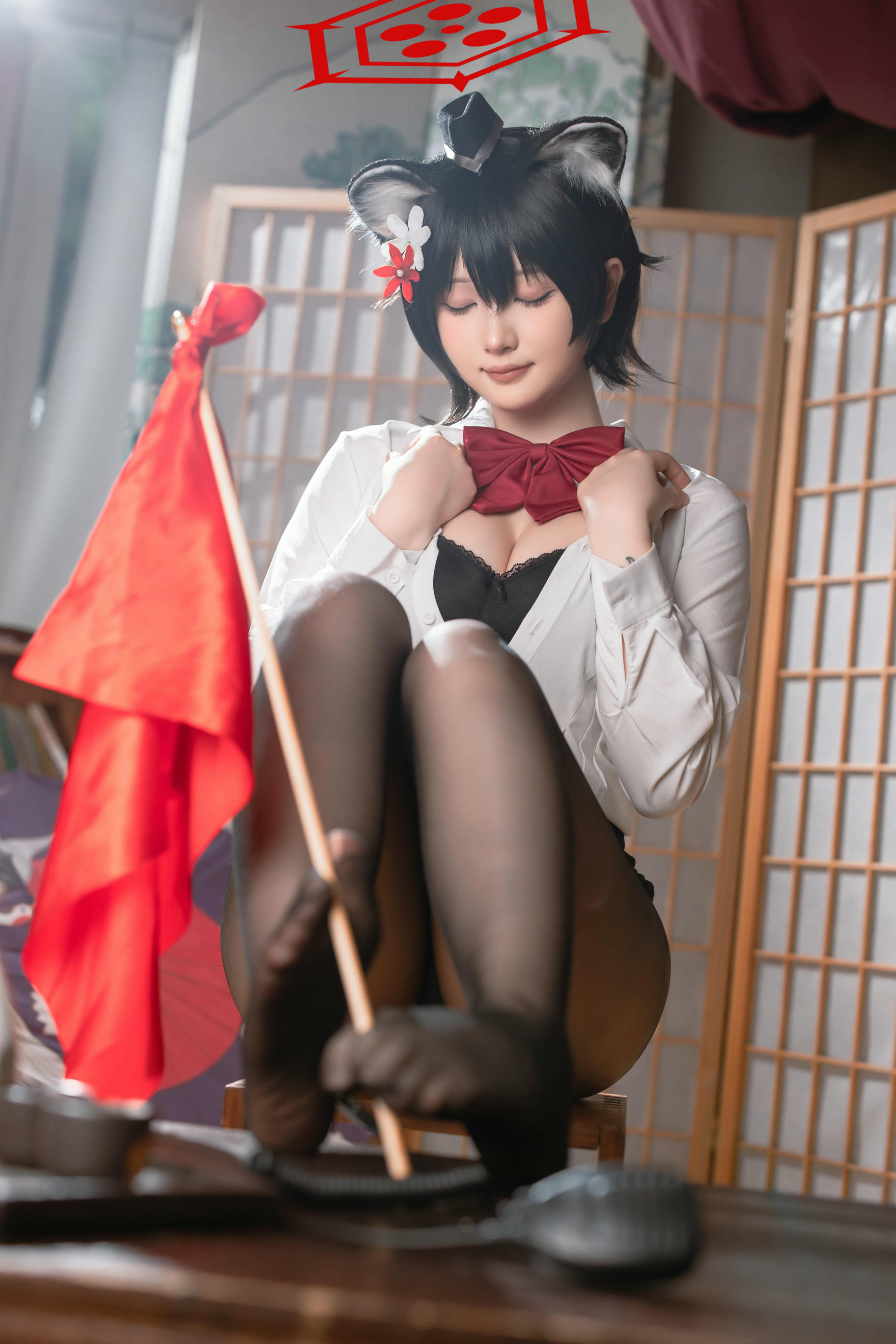 屿鱼 NO.031 蔚蓝档案 春日椿 导游[55P 155.6M]_第2集