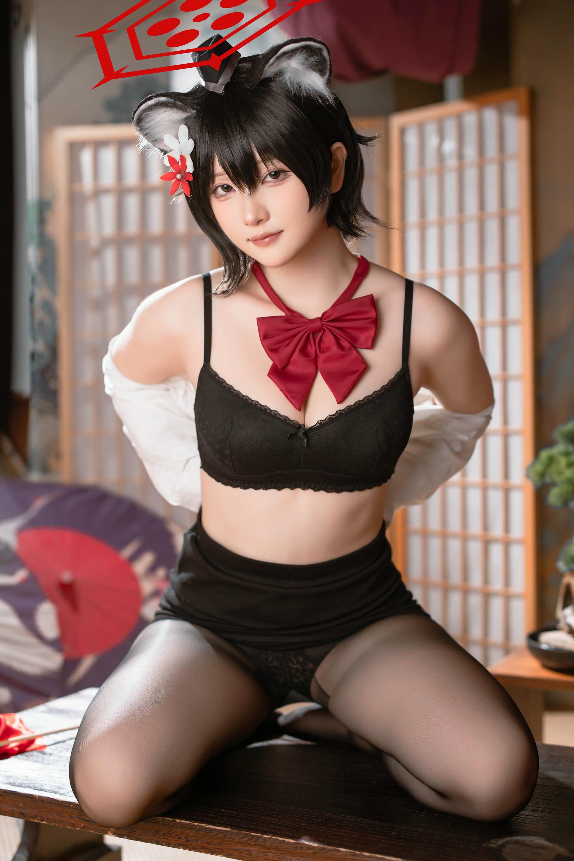 屿鱼 NO.031 蔚蓝档案 春日椿 导游[55P 155.6M]_第2集