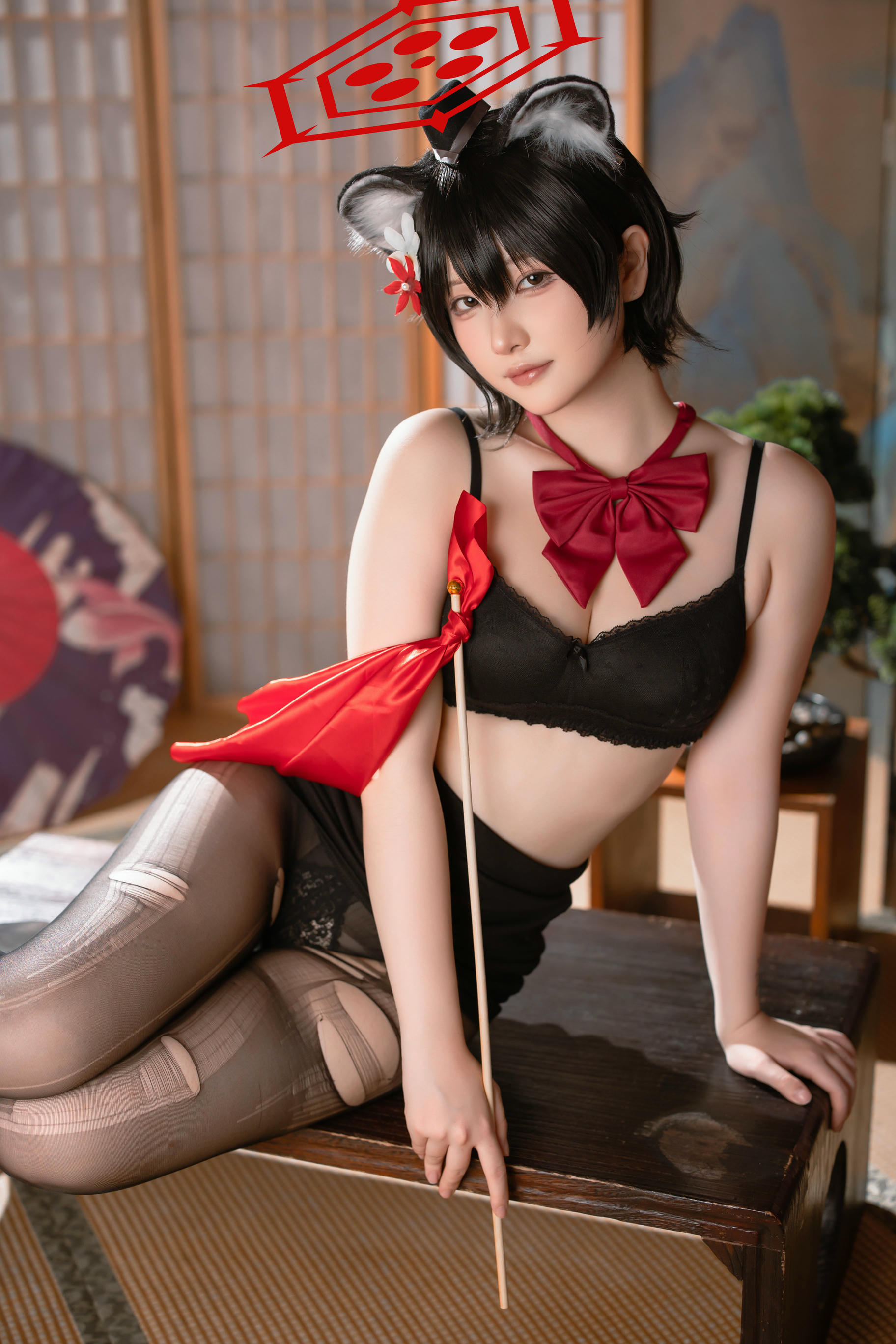 屿鱼 NO.031 蔚蓝档案 春日椿 导游[55P 155.6M]_第2集