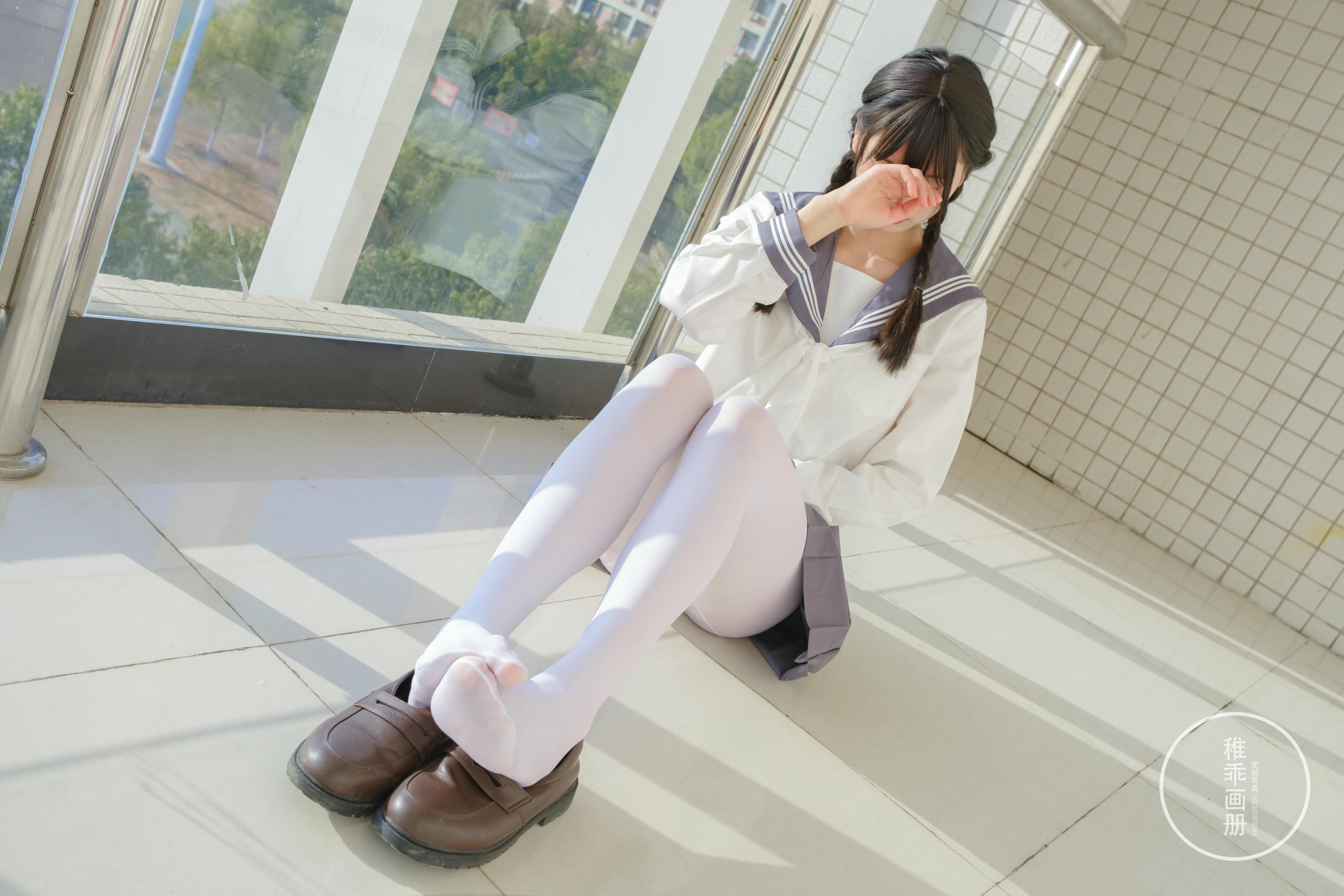 稚乖画册 NO.005 晴空03 双马尾jk [71P1V-0.99GB]_第2集