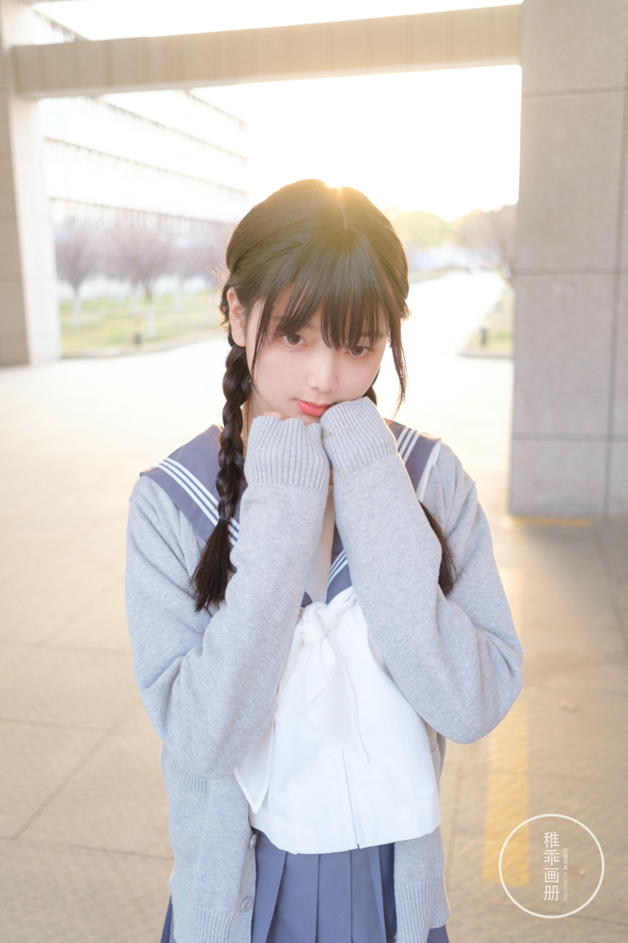 稚乖画册 NO.005 晴空03 双马尾jk [71P1V-0.99GB]_第1集