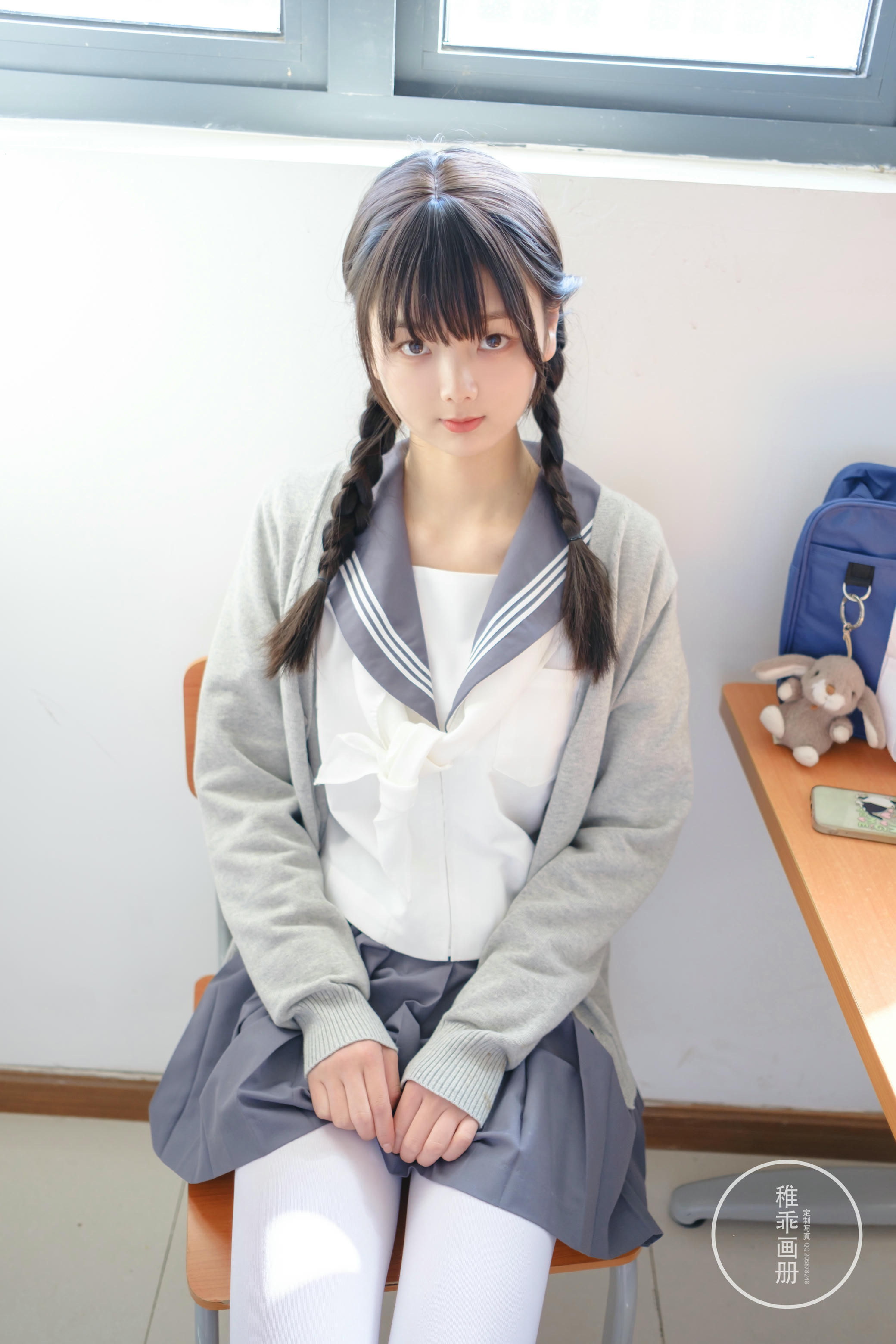 稚乖画册 NO.005 晴空03 双马尾jk [71P1V-0.99GB]_第3集