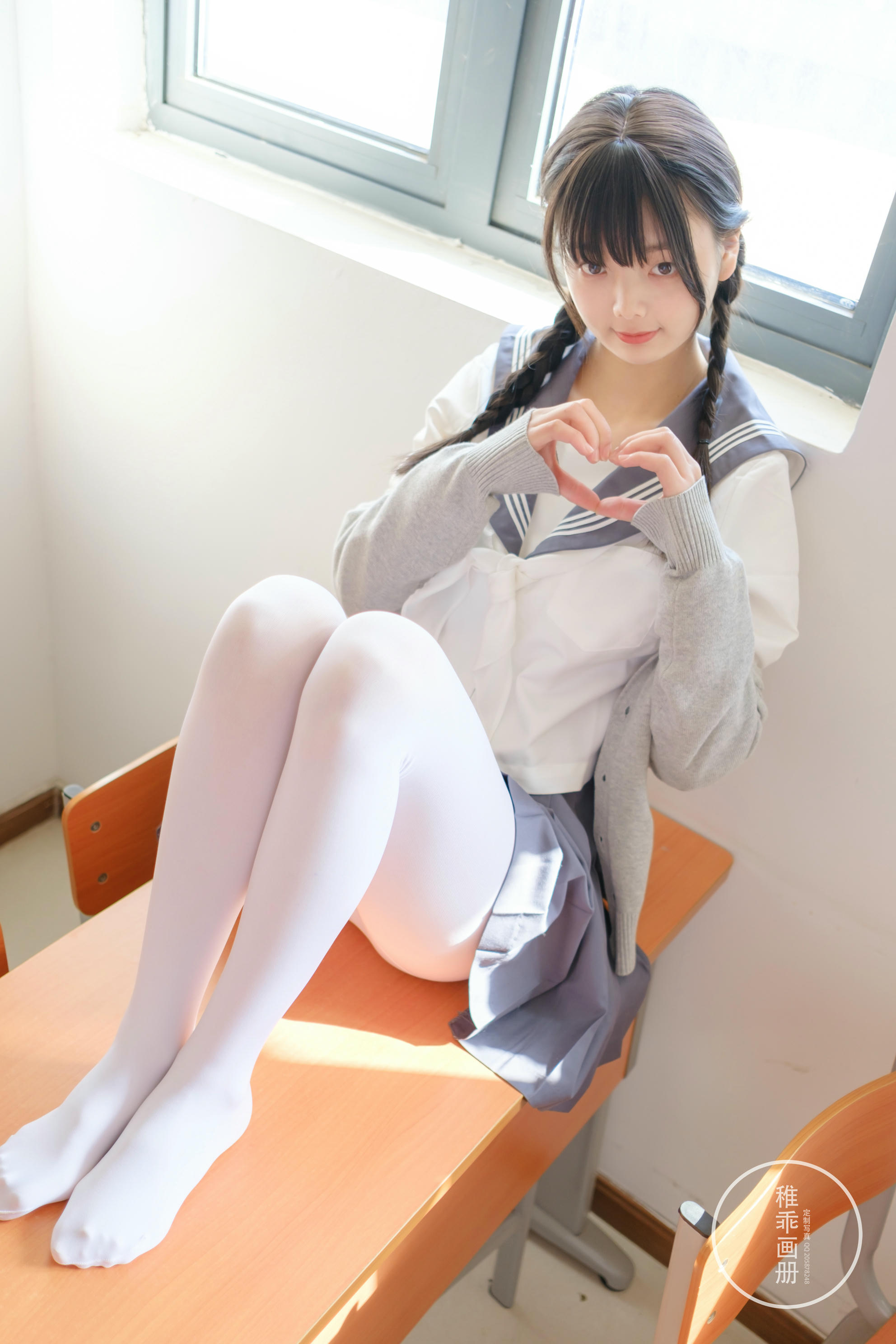 稚乖画册 NO.005 晴空03 双马尾jk [71P1V-0.99GB]_第3集