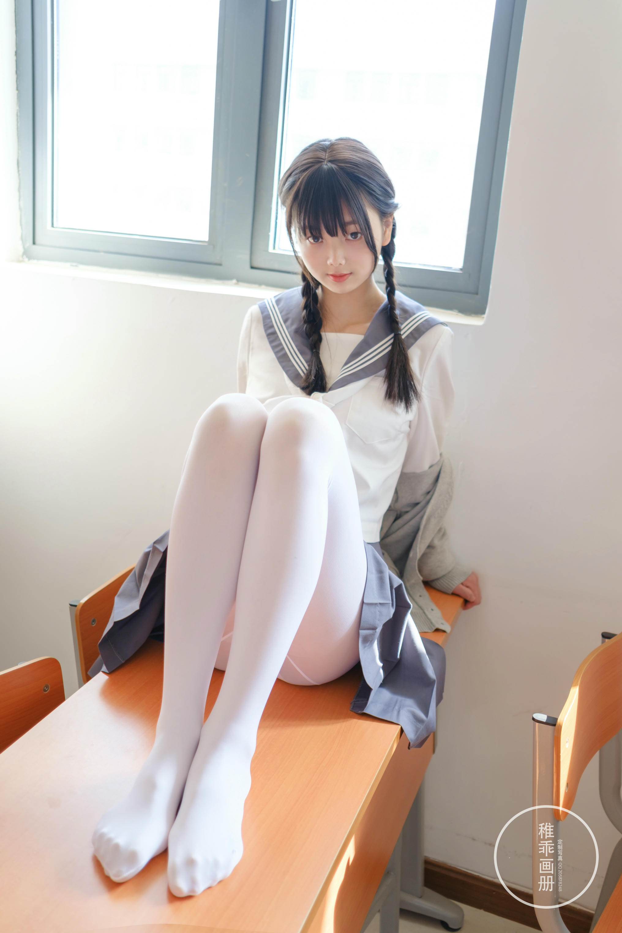 稚乖画册 NO.005 晴空03 双马尾jk [71P1V-0.99GB]_第3集