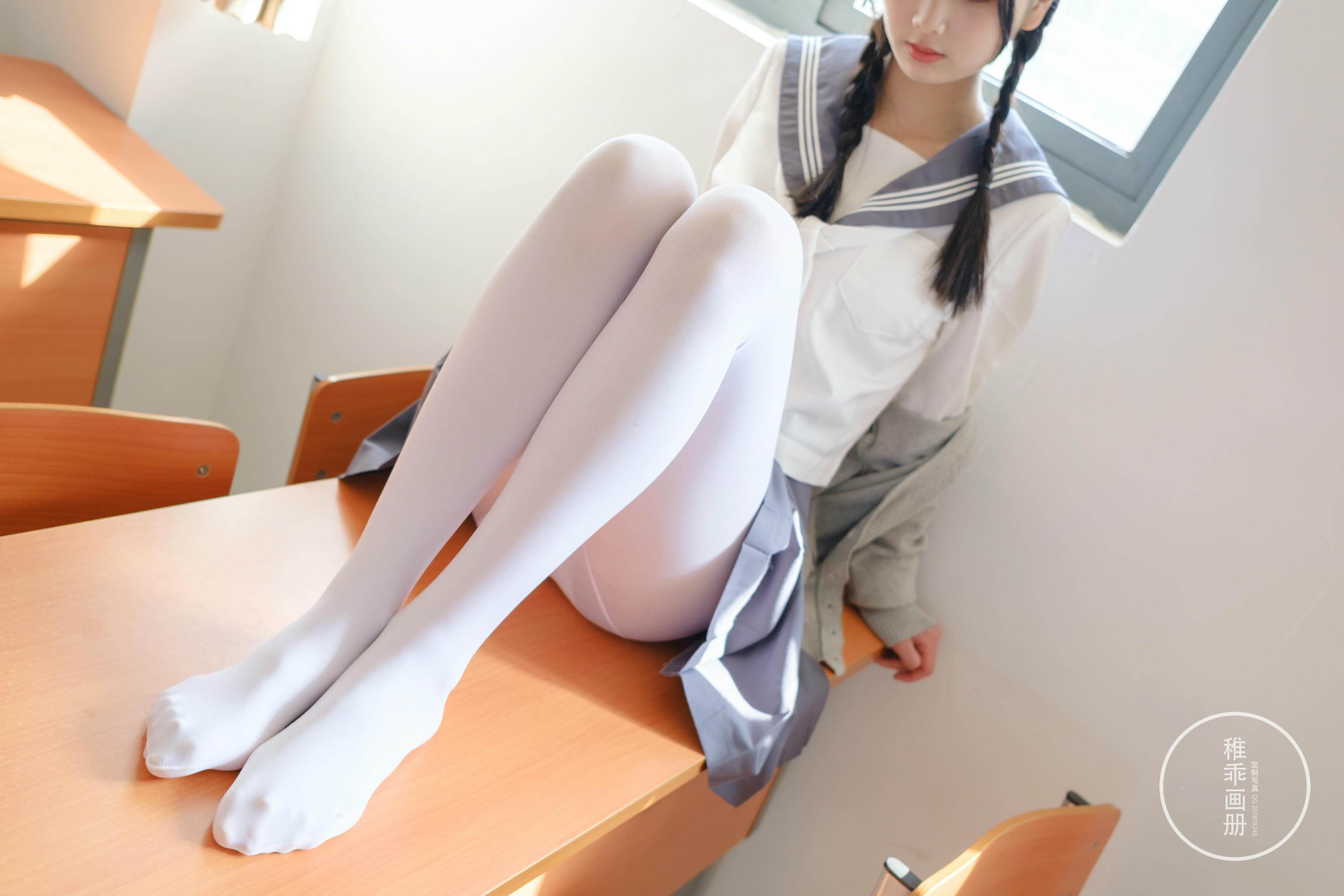 稚乖画册 NO.005 晴空03 双马尾jk [71P1V-0.99GB]_第3集