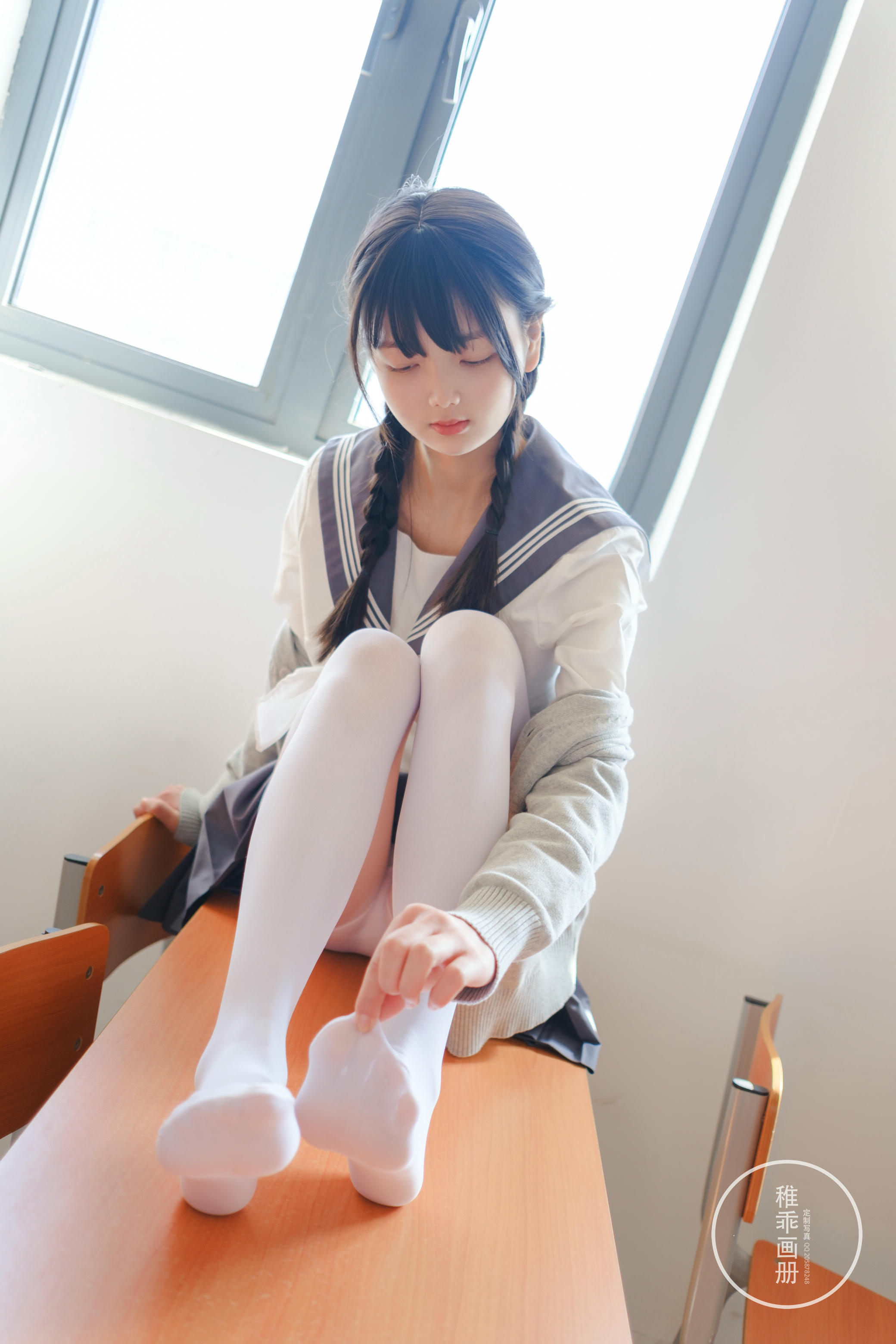 稚乖画册 NO.005 晴空03 双马尾jk [71P1V-0.99GB]_第4集