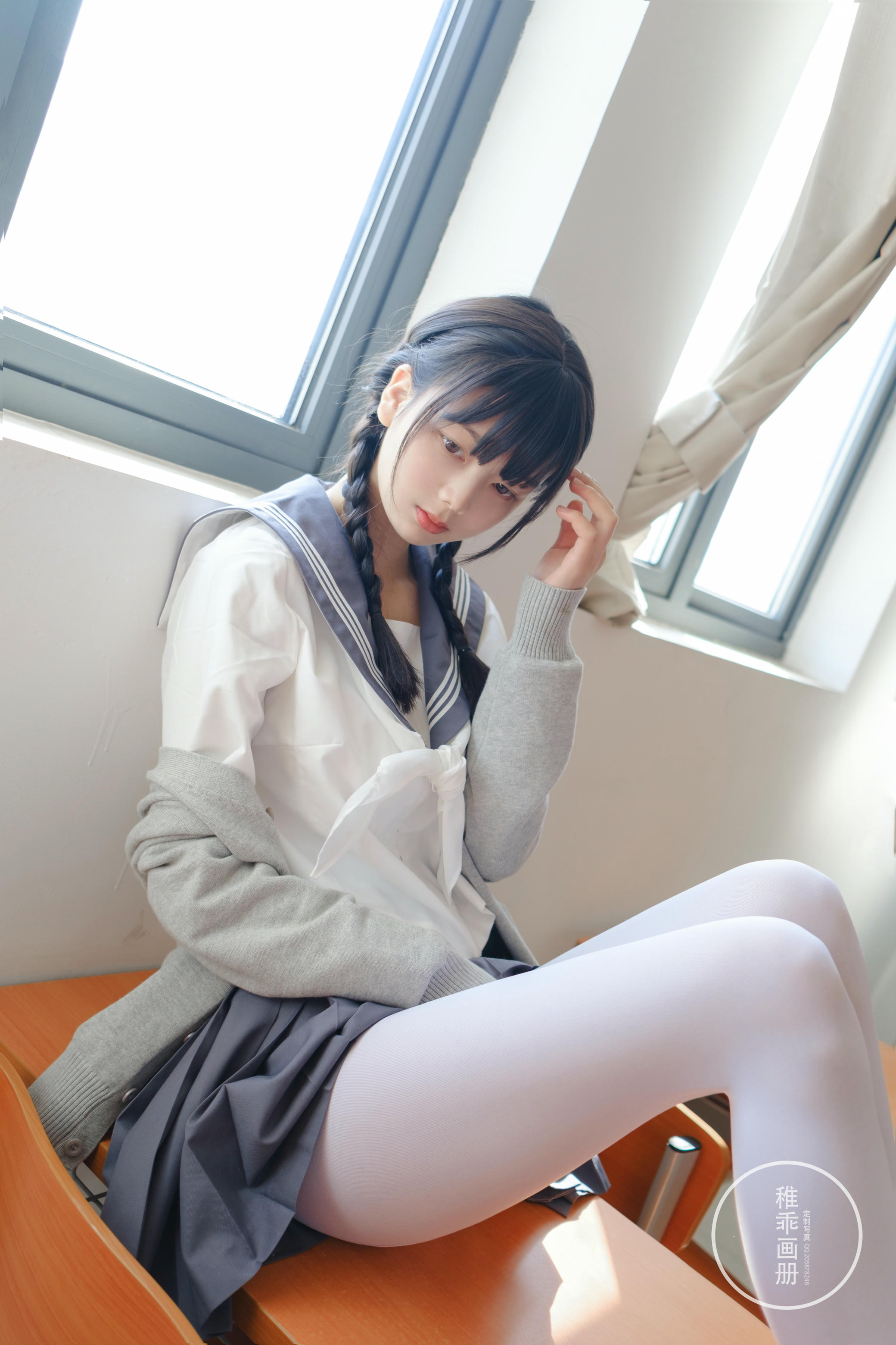 稚乖画册 NO.005 晴空03 双马尾jk [71P1V-0.99GB]_第4集