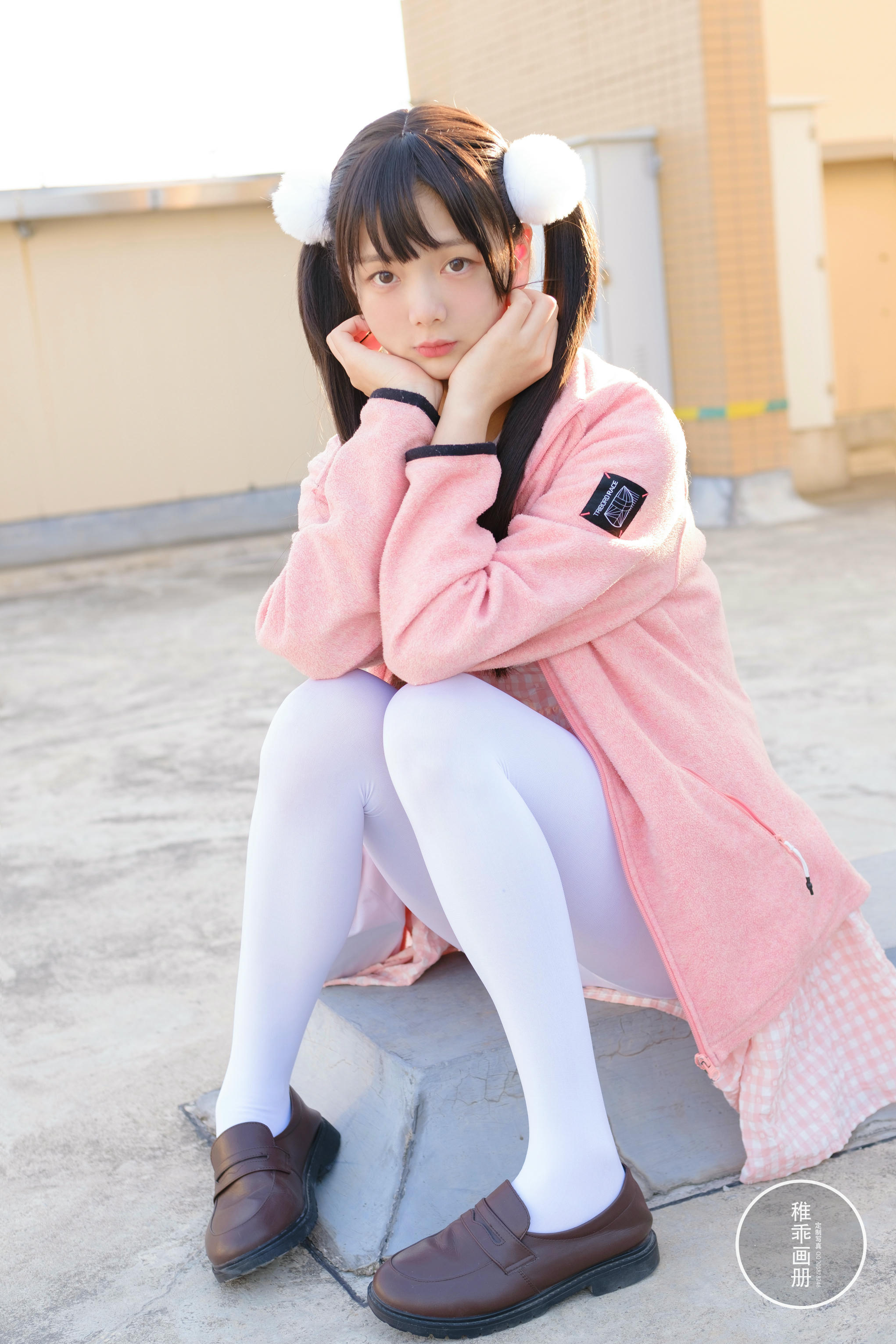 稚乖画册 NO.019 晴空 06 夜夜 天台粉裙 [82P-0.98GB]_第1集