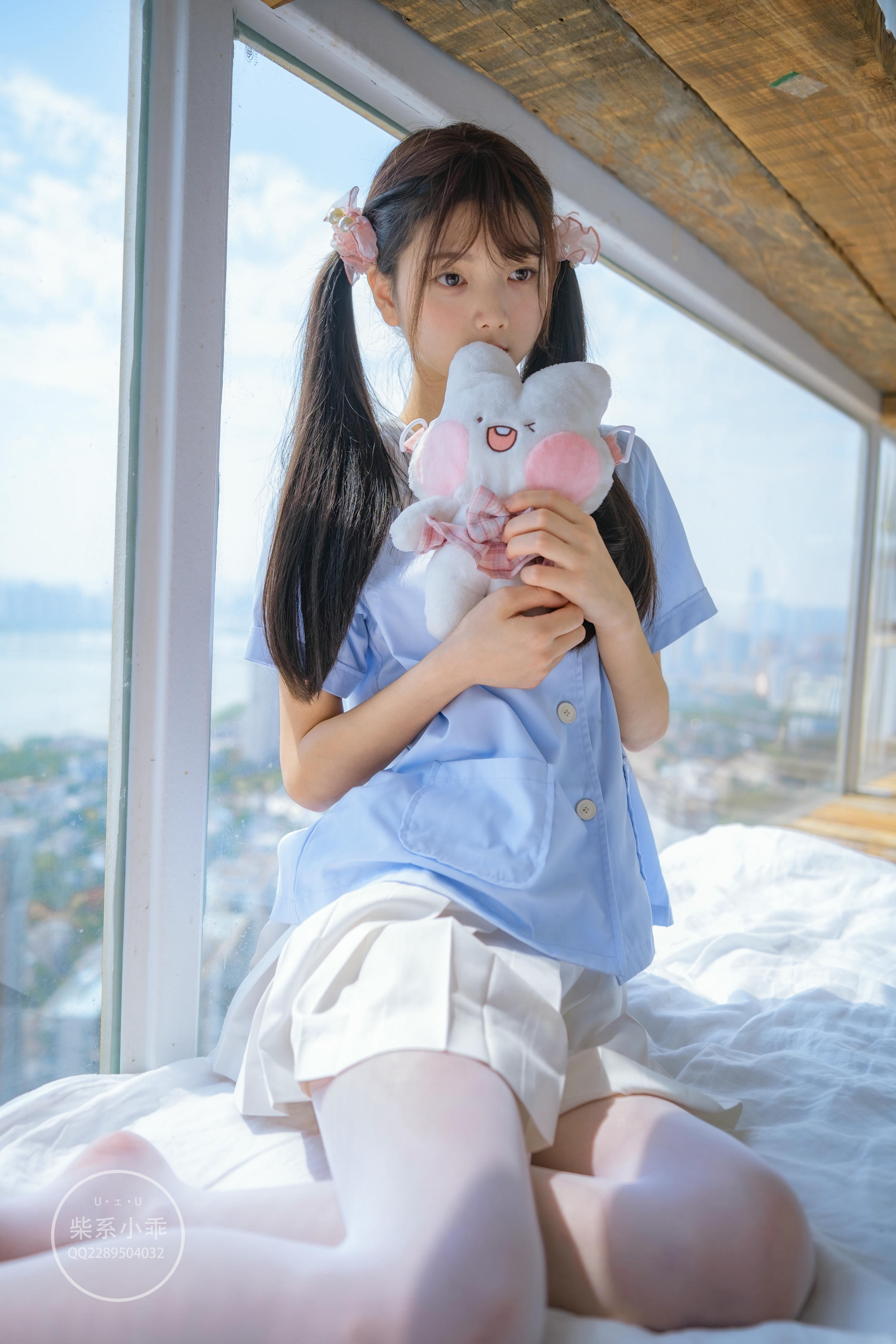 稚乖画册 NO.01 晴空01 白丝双马尾jk [79P-600MB]_第1集