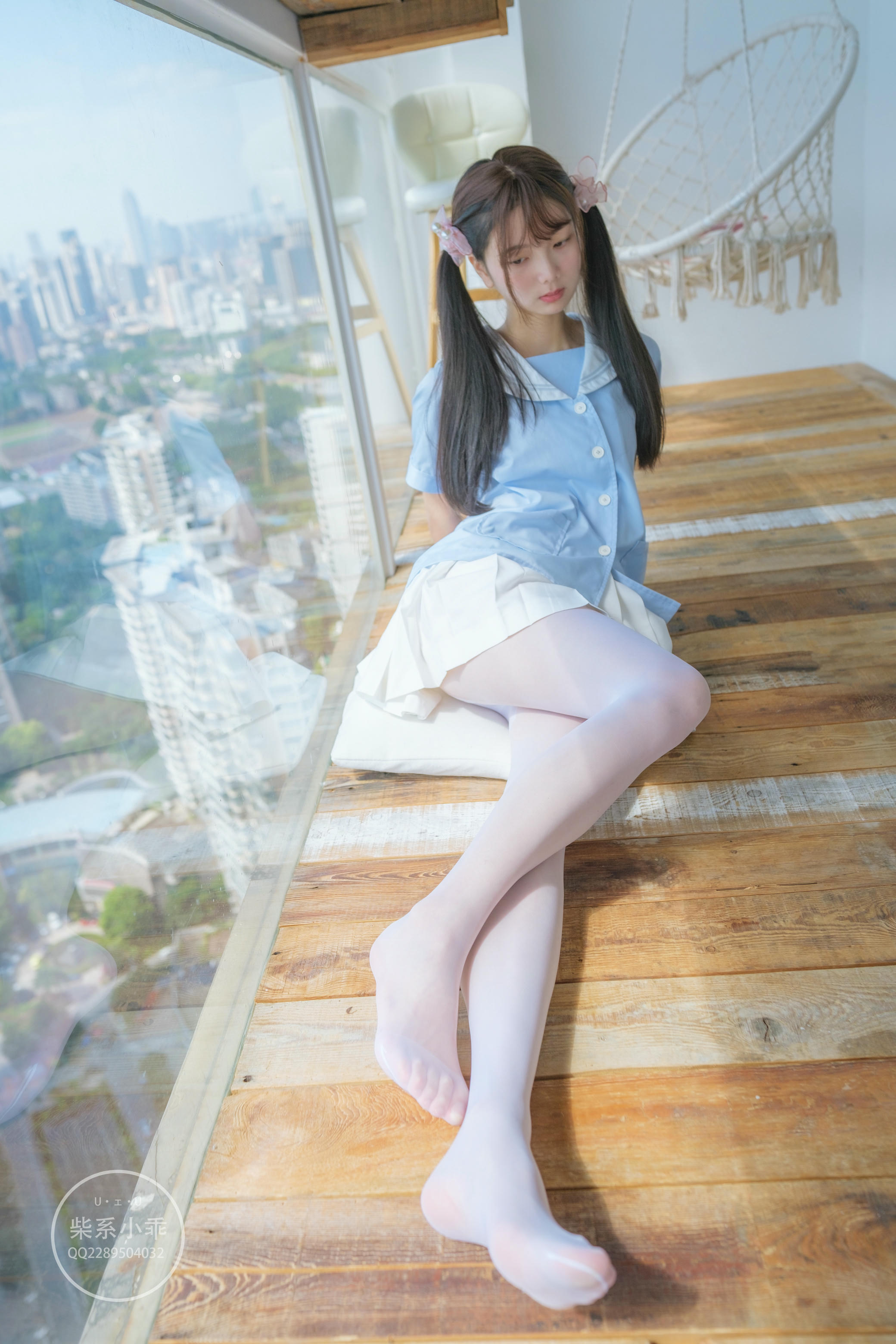 稚乖画册 NO.01 晴空01 白丝双马尾jk [79P-600MB]_第4集