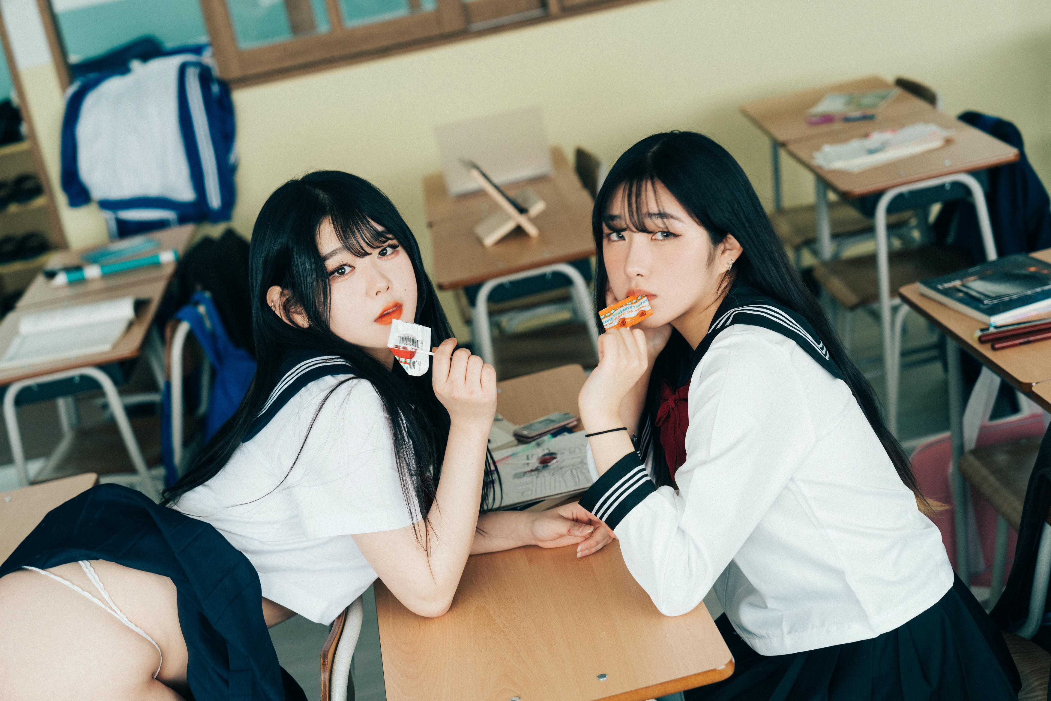 Zia (지아) NO.085 Loozy Zia (지아) x Sonson (손손) Bitch Academy Hard [195P+3V／2.95GB]-트윈_第4集