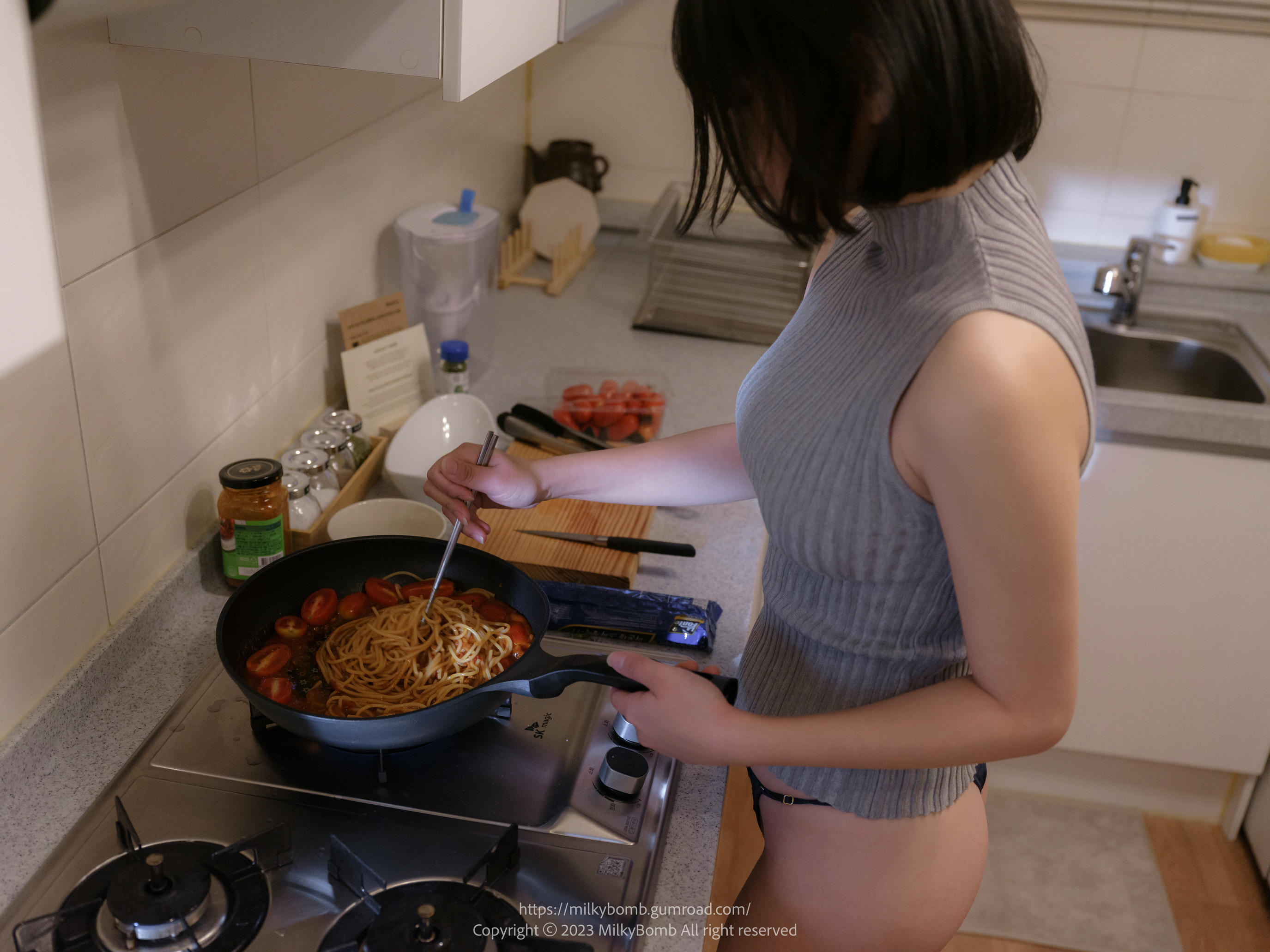 Zia (지아) NO.106 MilkyBomb Vol.001 Cooking [368P+1V／6.32GB]_第6集