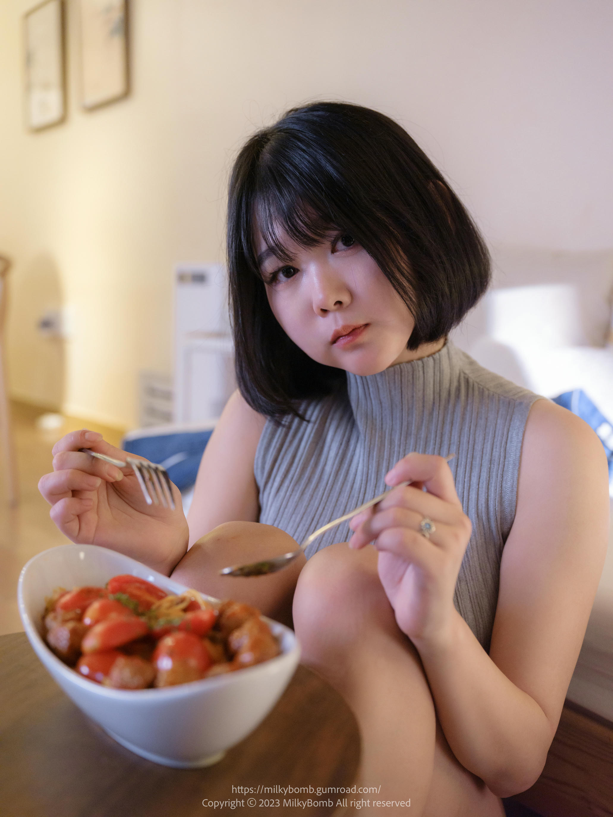 Zia (지아) NO.106 MilkyBomb Vol.001 Cooking [368P+1V／6.32GB]_第8集