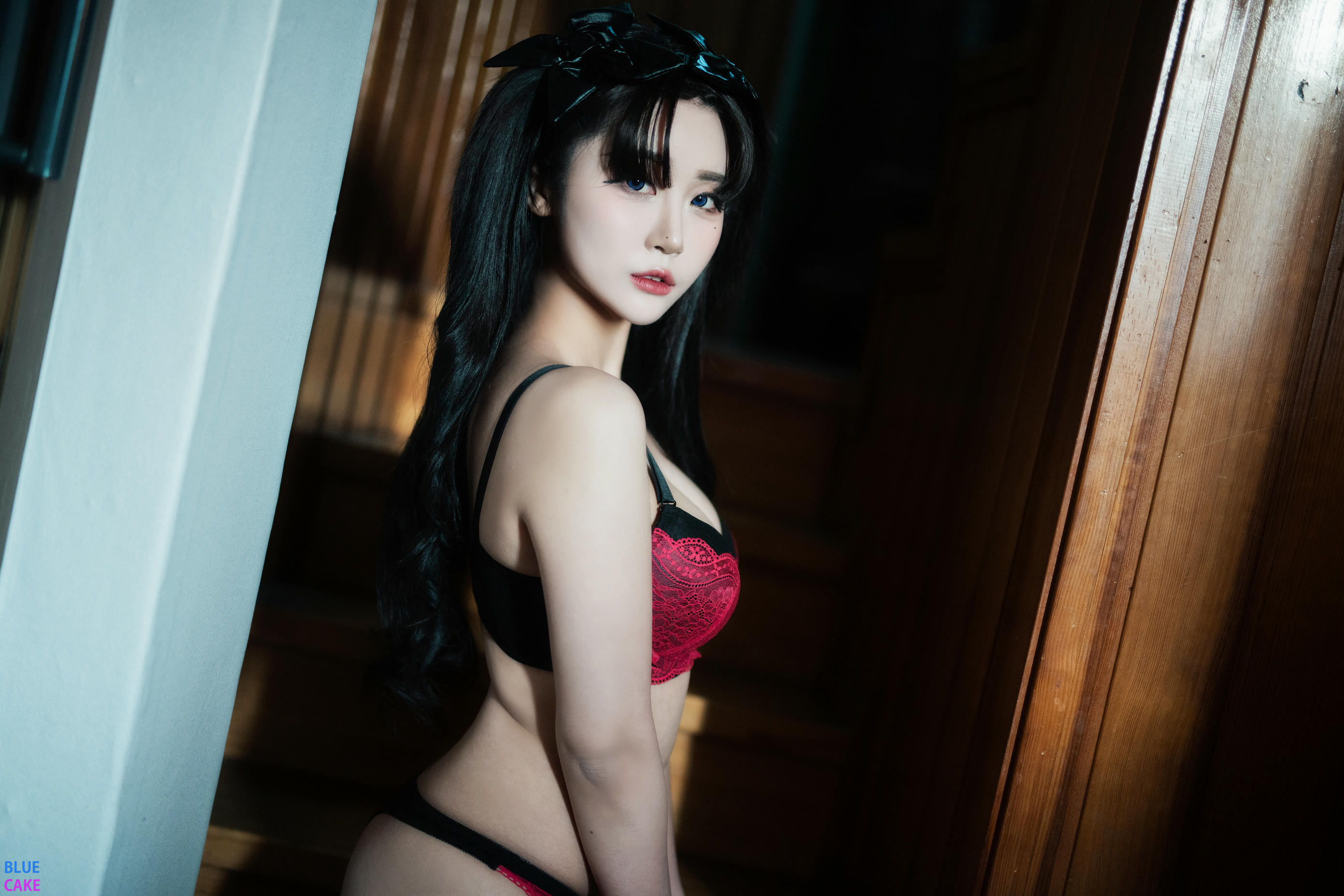 [BLUECAKE] Vol.0022 Bomi (보미)&Zia (지아)  Fate Saber x Thosaka Rin -Lingerie ver [128P-1.65GB]_第6集