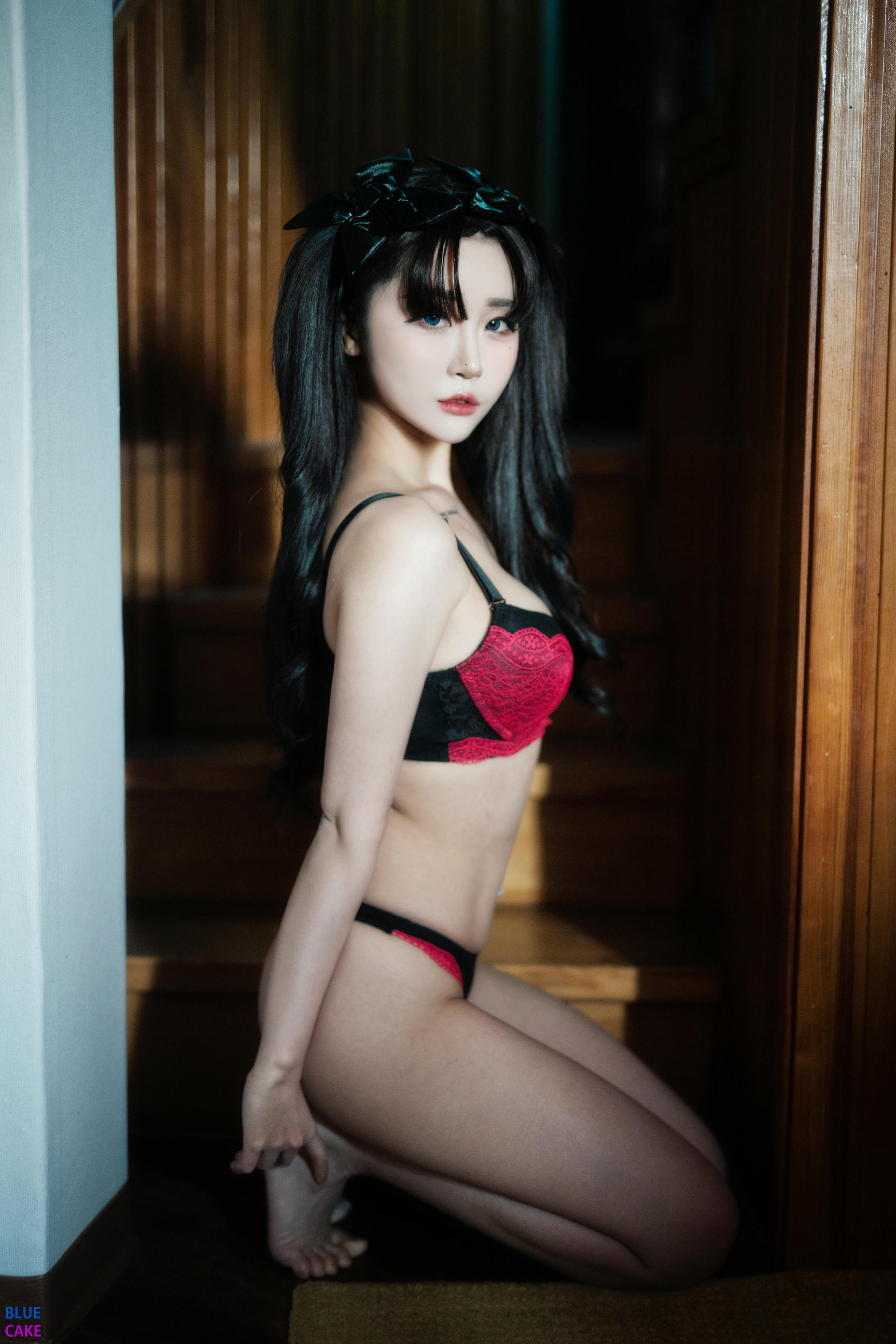 [BLUECAKE] Vol.0022 Bomi (보미)&Zia (지아)  Fate Saber x Thosaka Rin -Lingerie ver [128P-1.65GB]_第6集