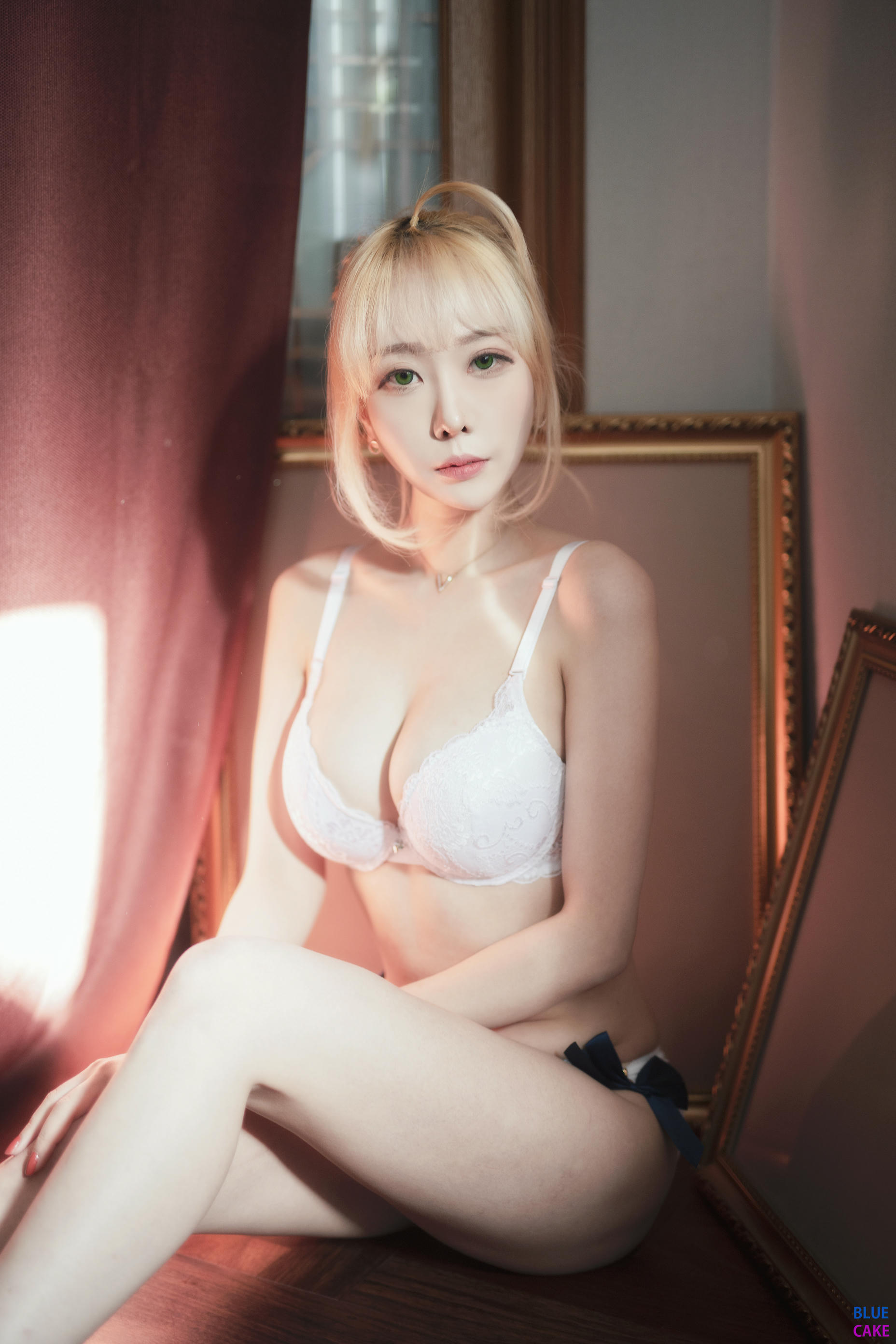 [BLUECAKE] Vol.0022 Bomi (보미)&Zia (지아)  Fate Saber x Thosaka Rin -Lingerie ver [128P-1.65GB]_第3集