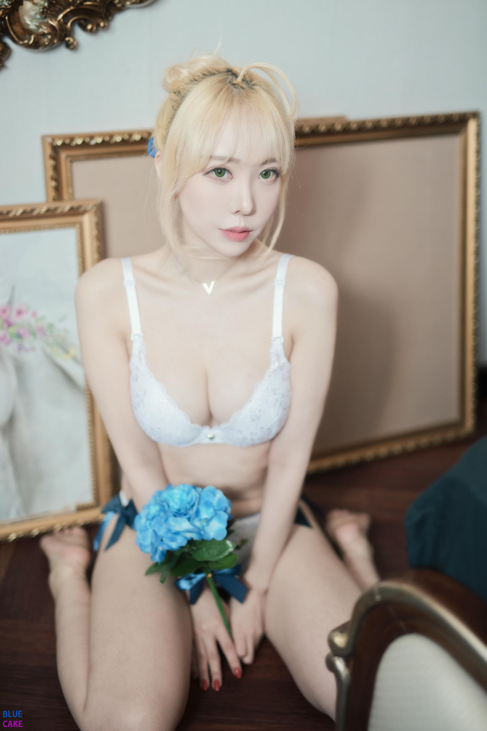 [BLUECAKE] Vol.0022 Bomi (보미)&Zia (지아)  Fate Saber x Thosaka Rin -Lingerie ver [128P-1.65GB]_第4集