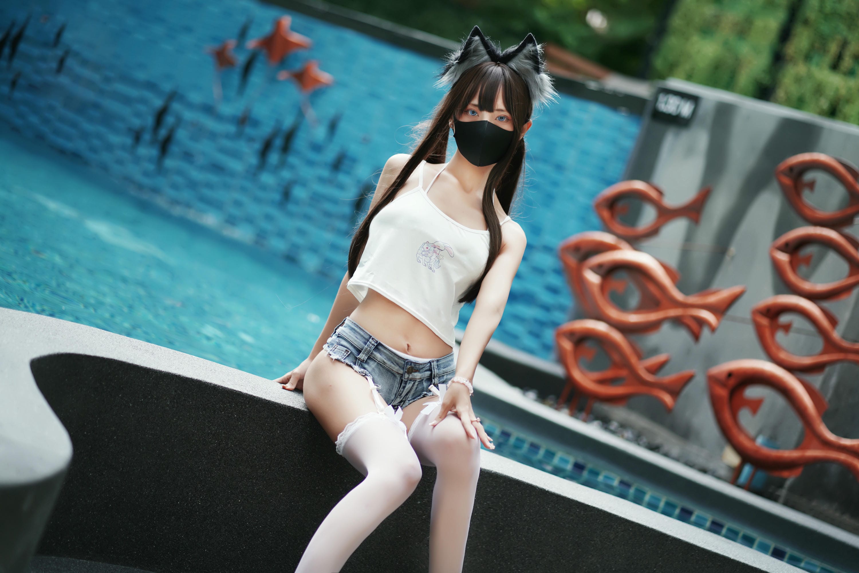 职业奶妈三水子 NO.005 猫猫蓝白比基尼 [85P1V 545.93 MB]_第1集