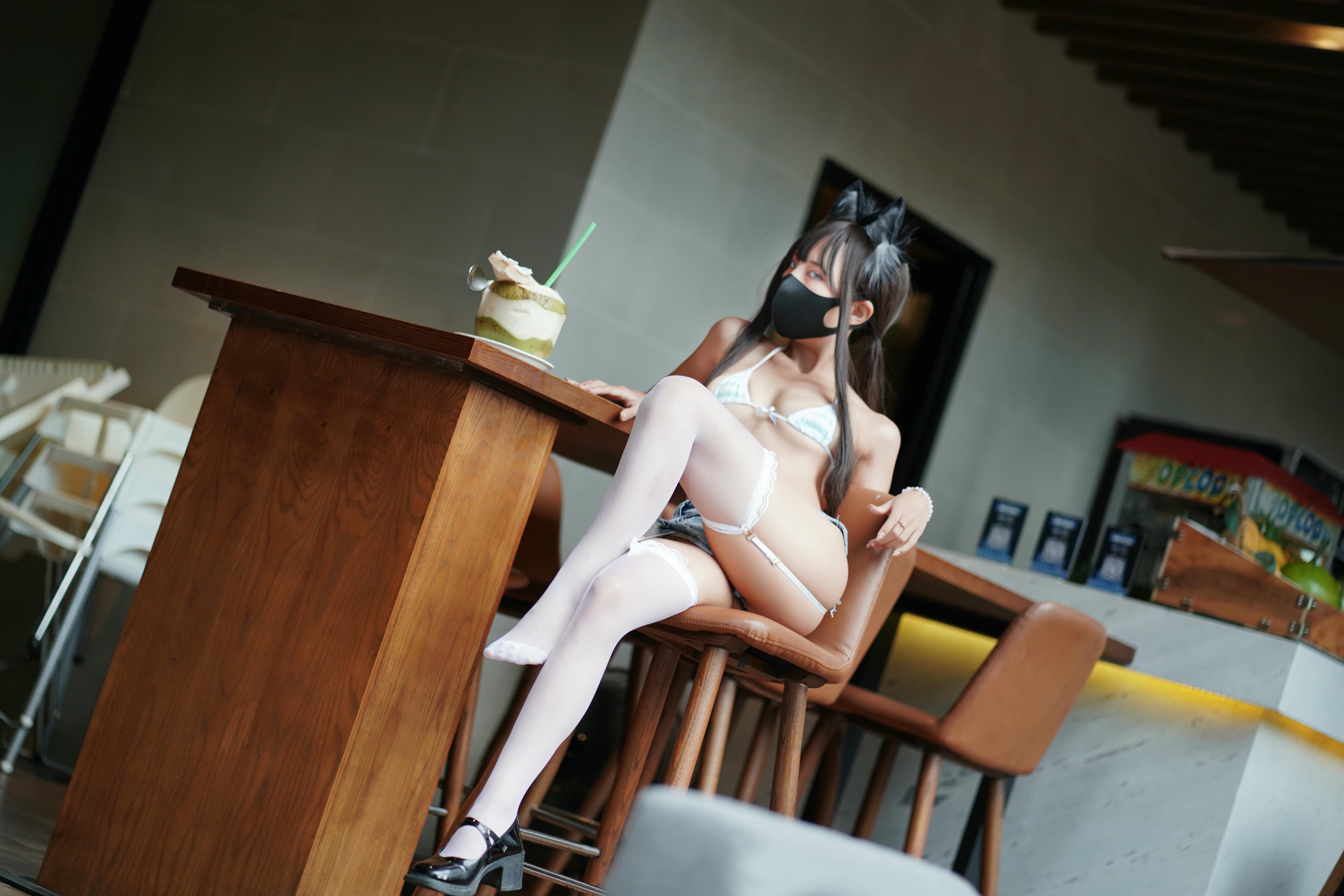 职业奶妈三水子 NO.005 猫猫蓝白比基尼 [85P1V 545.93 MB]_第2集