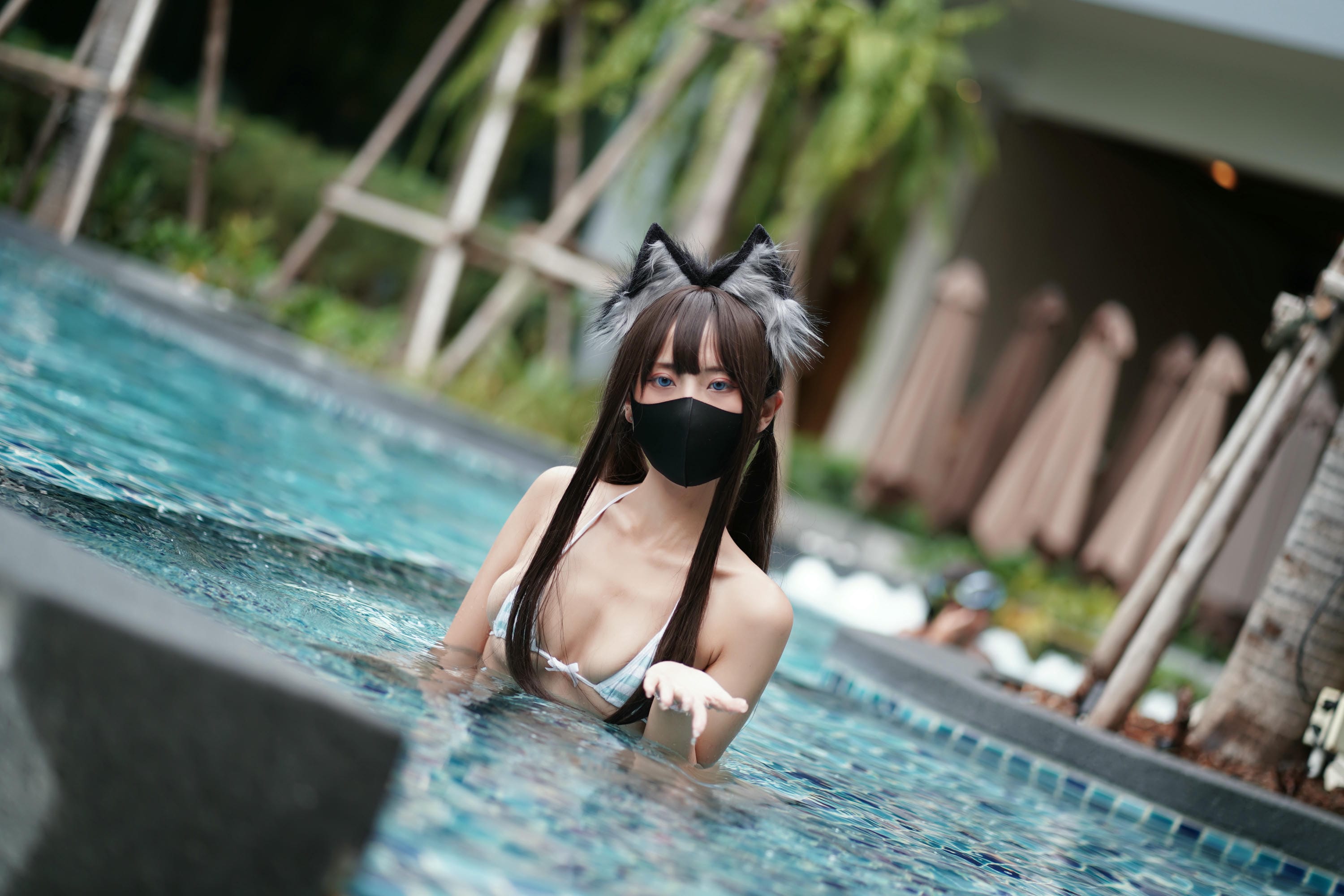 职业奶妈三水子 NO.005 猫猫蓝白比基尼 [85P1V 545.93 MB]_第2集