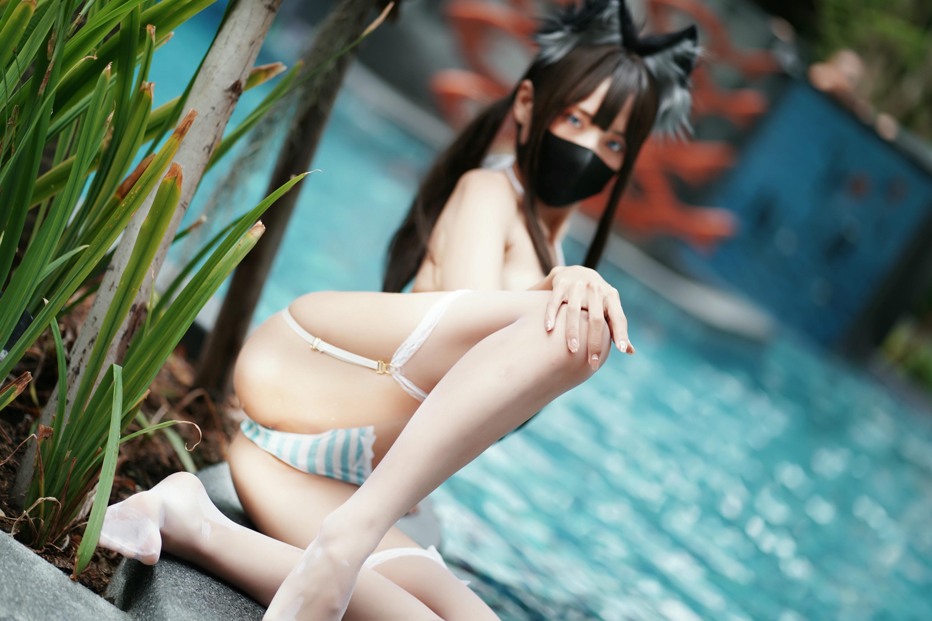 职业奶妈三水子 NO.005 猫猫蓝白比基尼 [85P1V 545.93 MB]_第3集