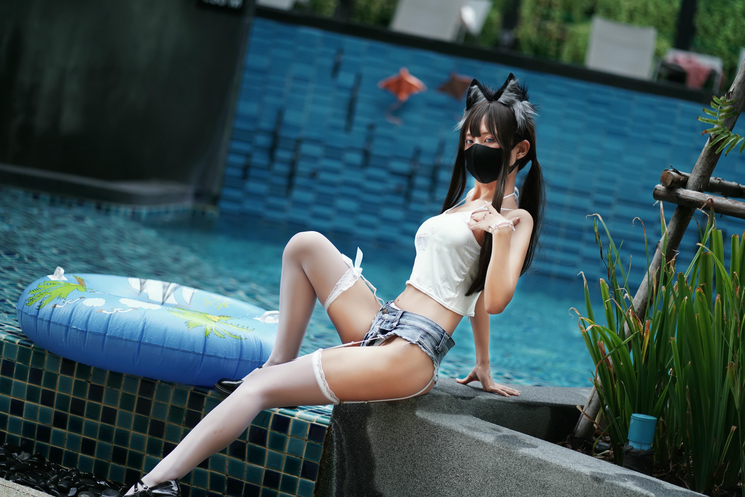 职业奶妈三水子 NO.005 猫猫蓝白比基尼 [85P1V 545.93 MB]_第1集
