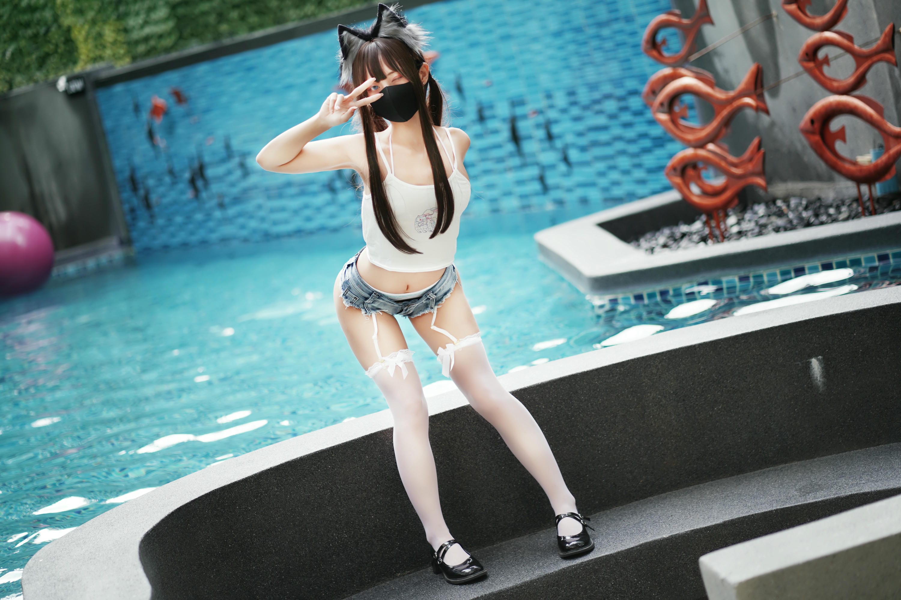 职业奶妈三水子 NO.005 猫猫蓝白比基尼 [85P1V 545.93 MB]_第1集