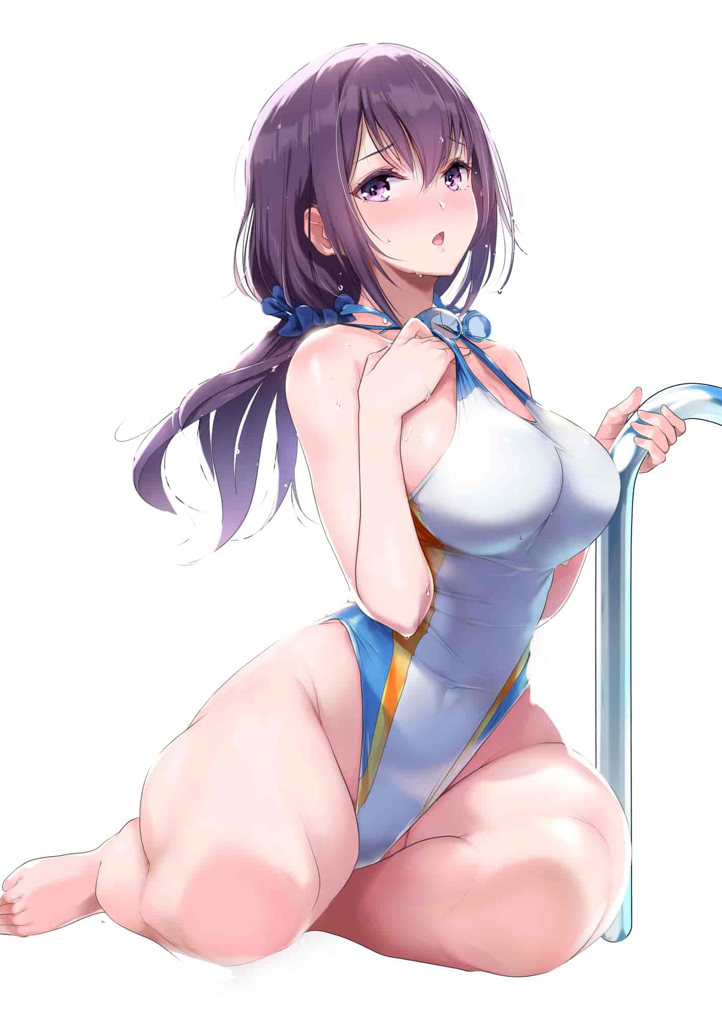 汉化版-[ナイロン100% (ナイロン)] 巨乳が悩みの水泳部員  [中国翻訳] [个人重修] [無修正]_第1集