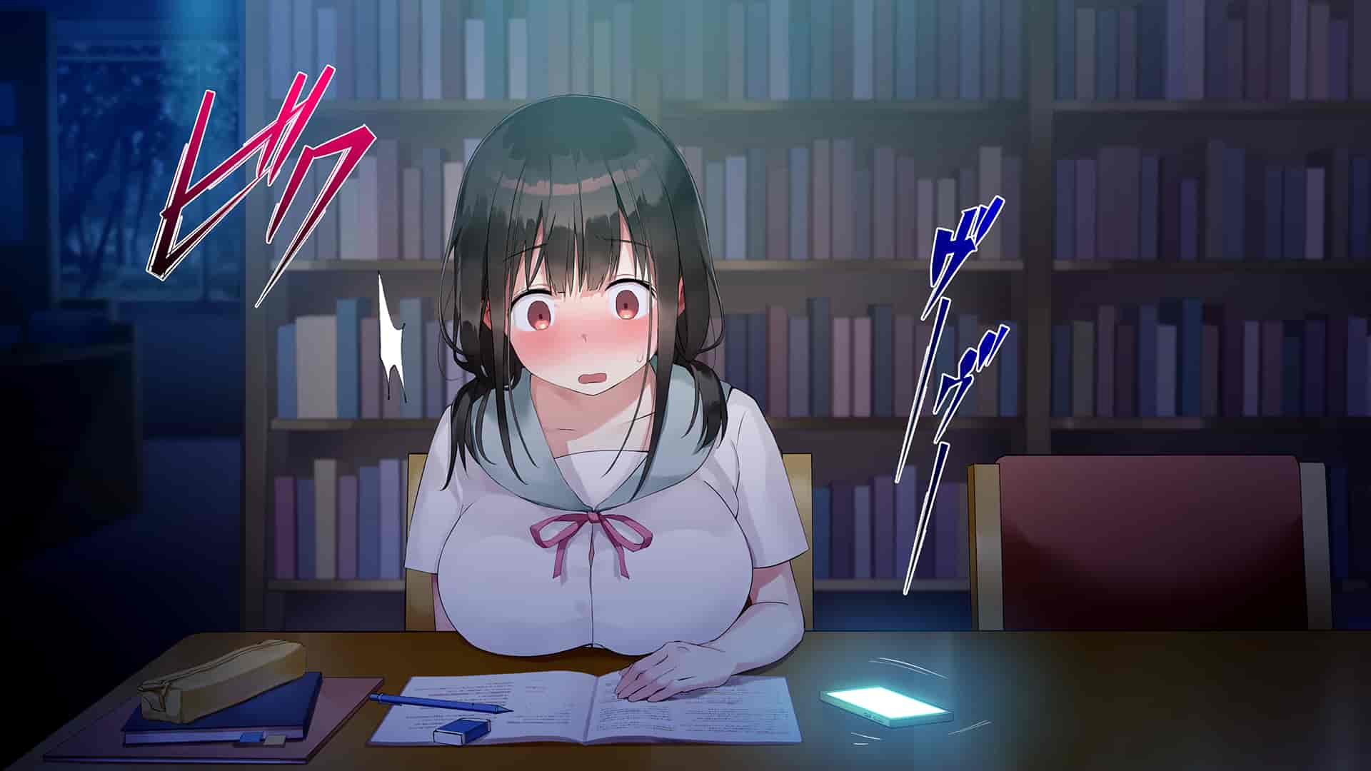 汉化版-[七味まんぼう (スペースキャット)] 亡霊教師×巨乳生徒 夜の学校で追いつかれたら最後…_第7集
