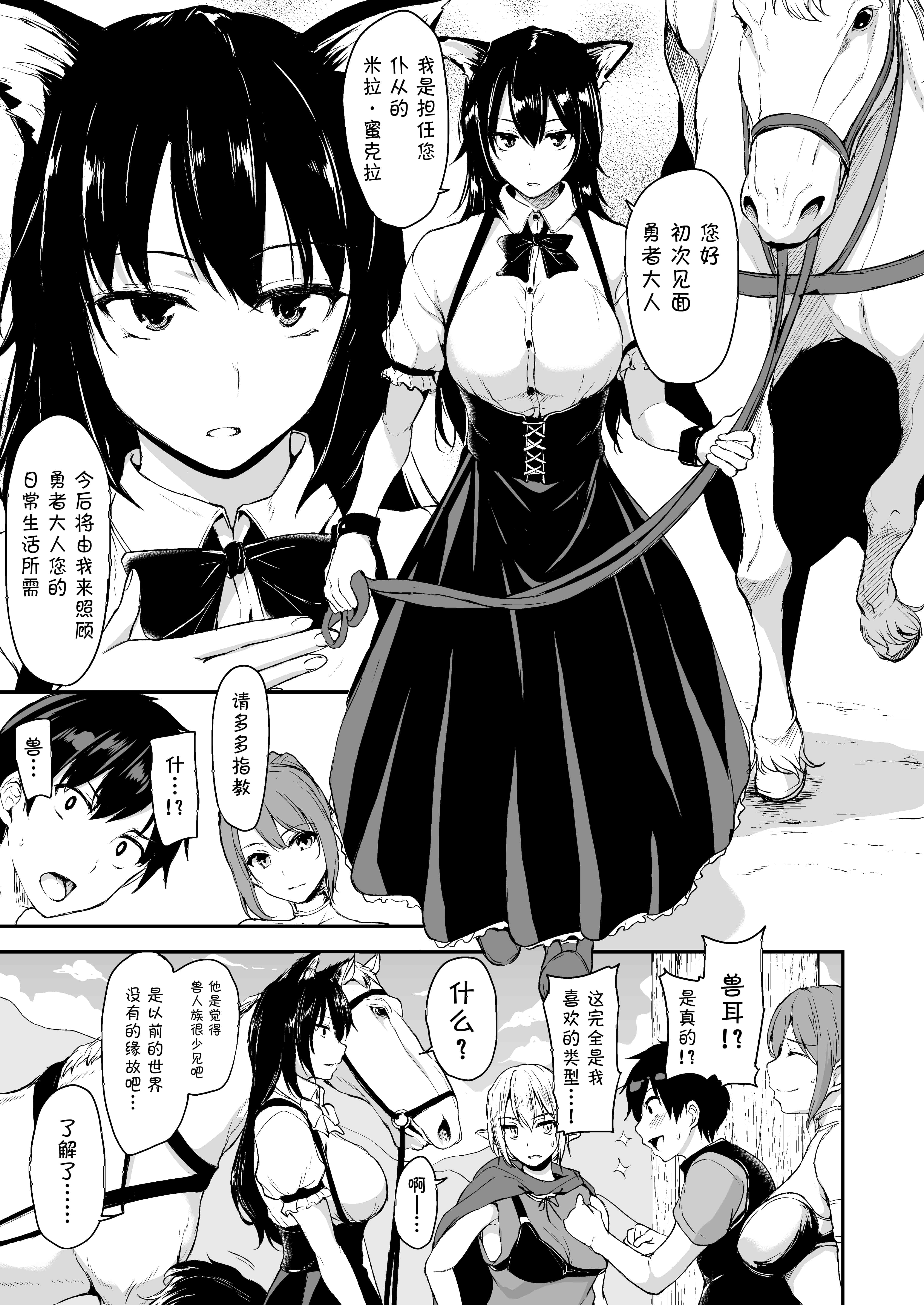 汉化版-【鬼畜王汉化组】 [しまぱん (立花オミナ)] 異世界ハーレム物語 総集編1 (オリジナル) [DL版]_第3集