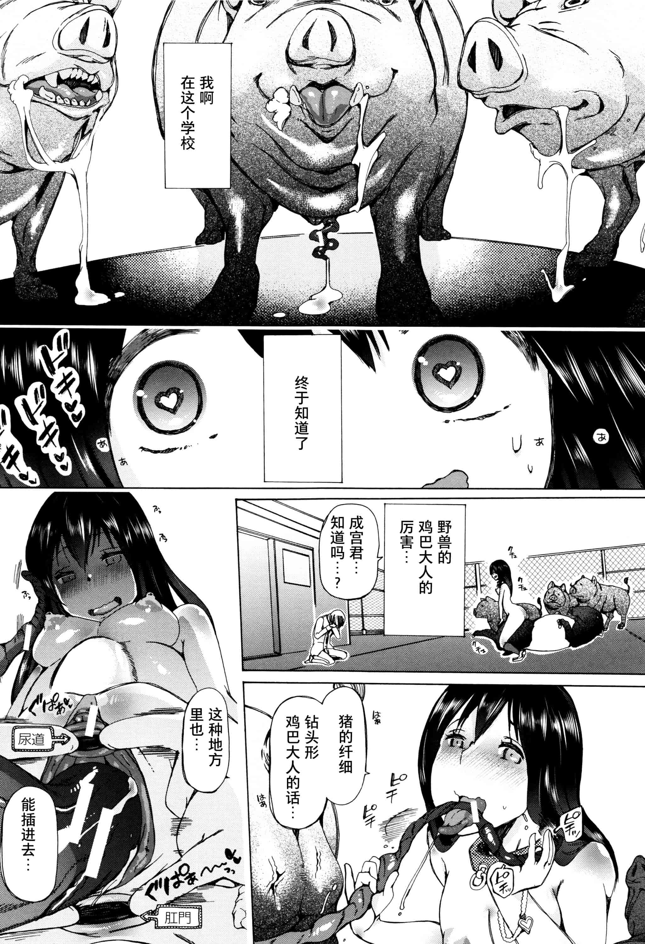 汉化版-[夏月兔个人汉化][チキコ]獣姦教室_第2集