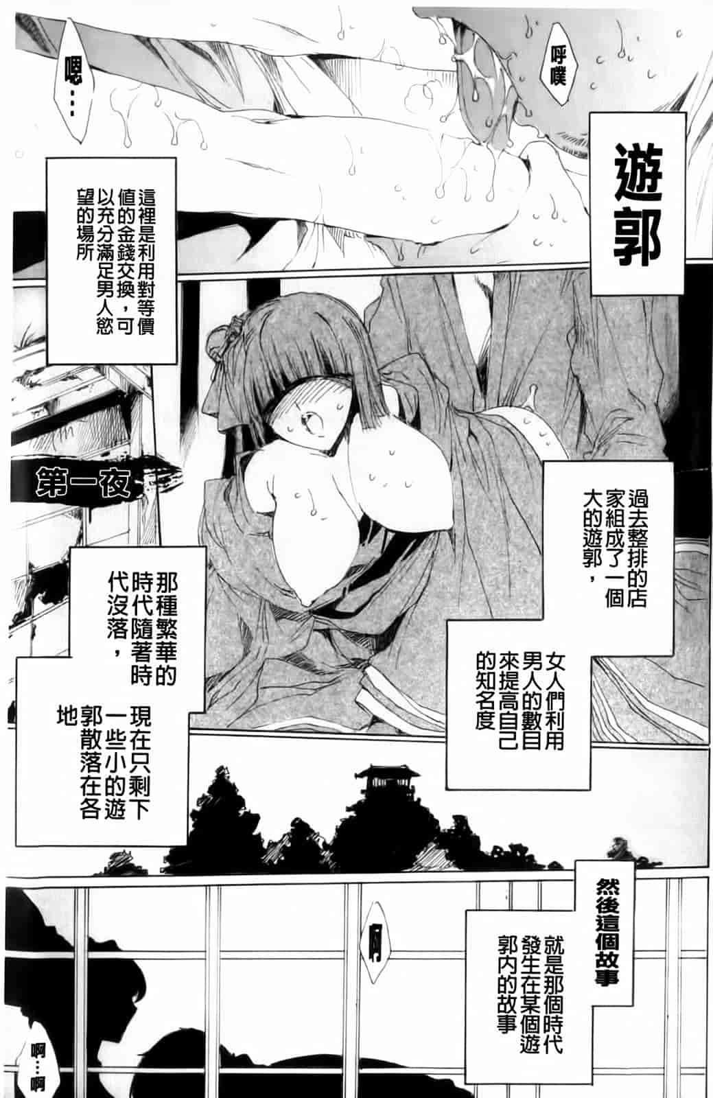 汉化版-[由雅なおは] 華は蜜夜に咲き乱れ -遊女凌辱の記-_第1集