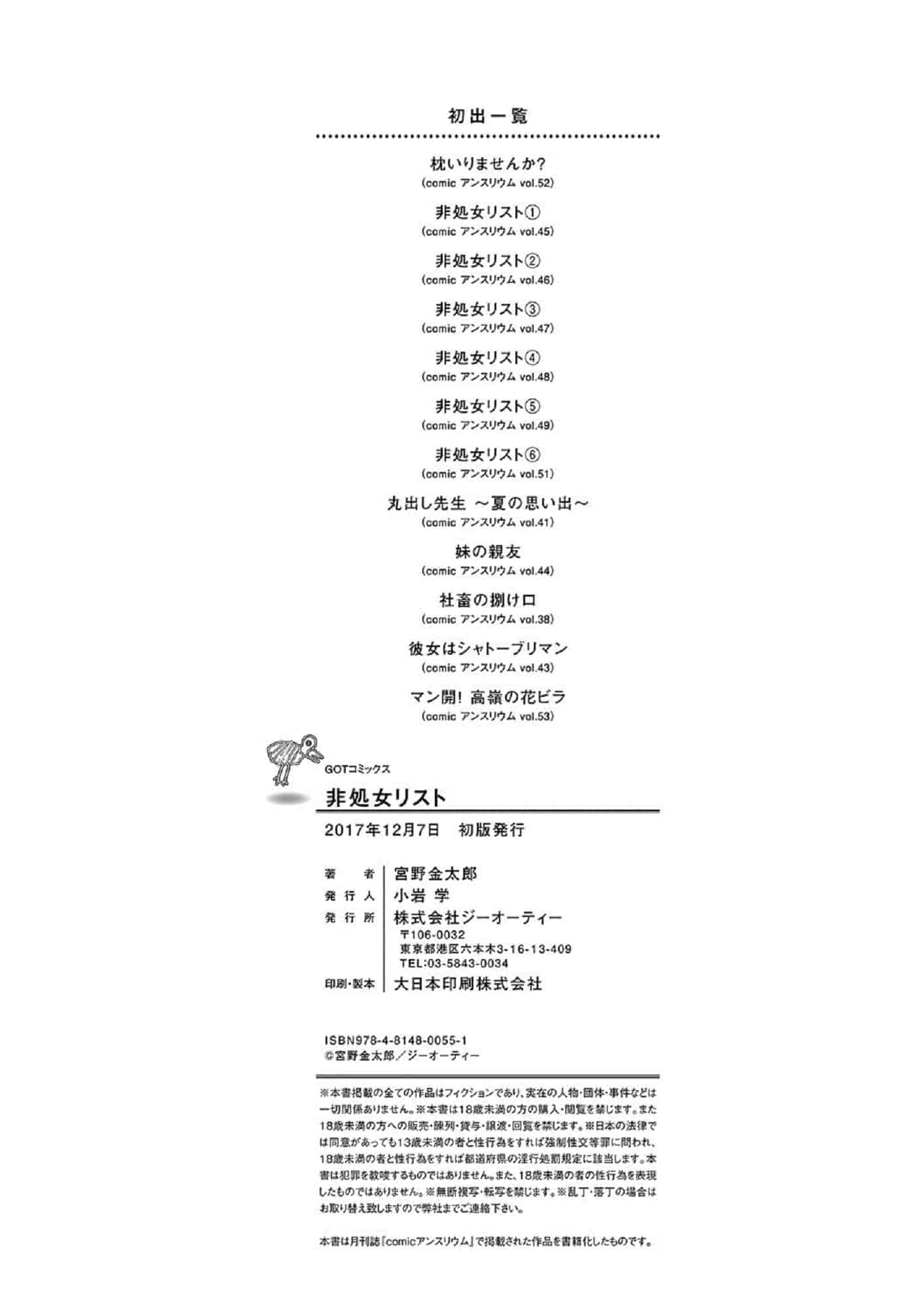[宮野金太郎] 非処女リスト_第6集