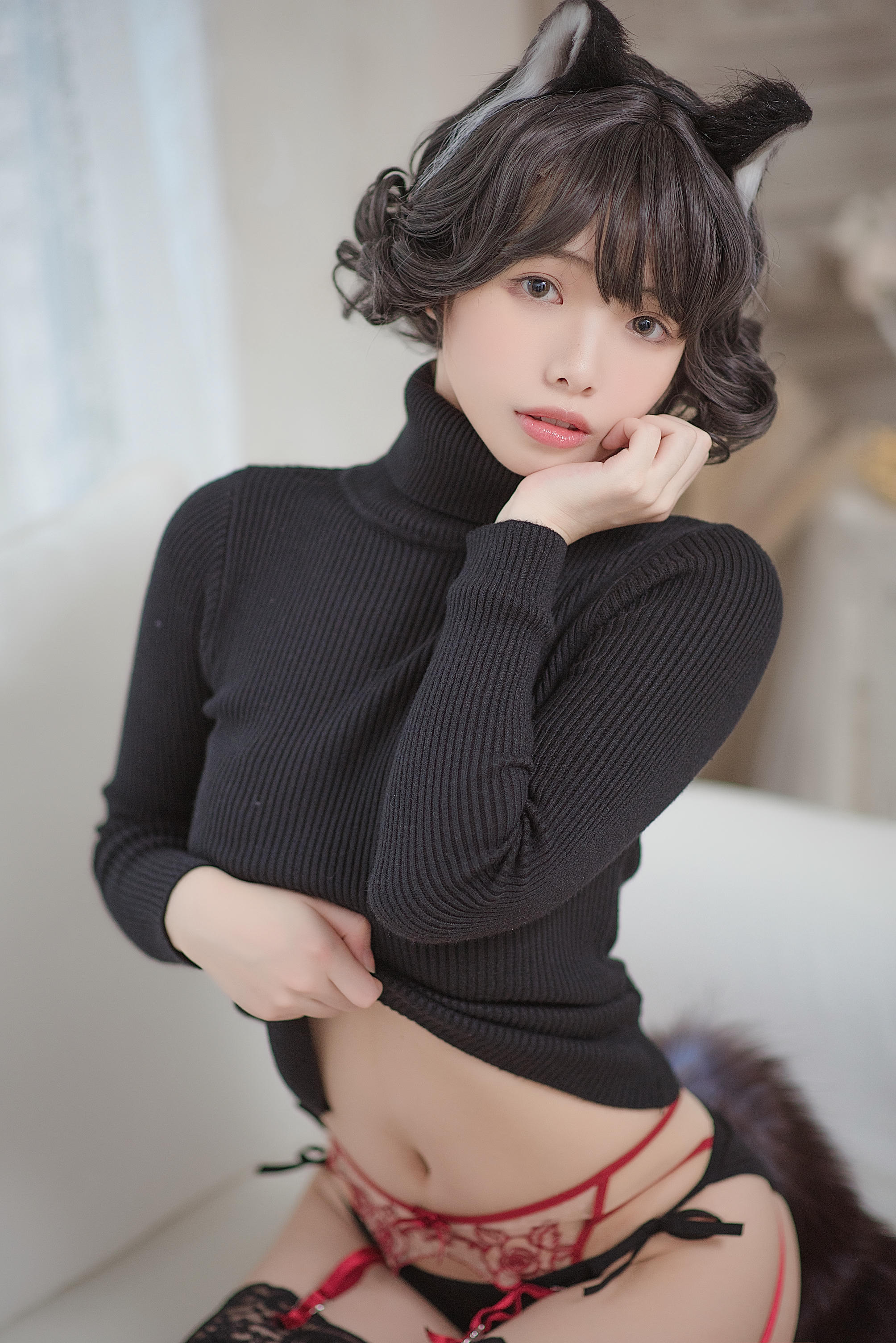 雯妹不讲道理 NO.009 黑猫内衣 [31P-497MB]_第1集