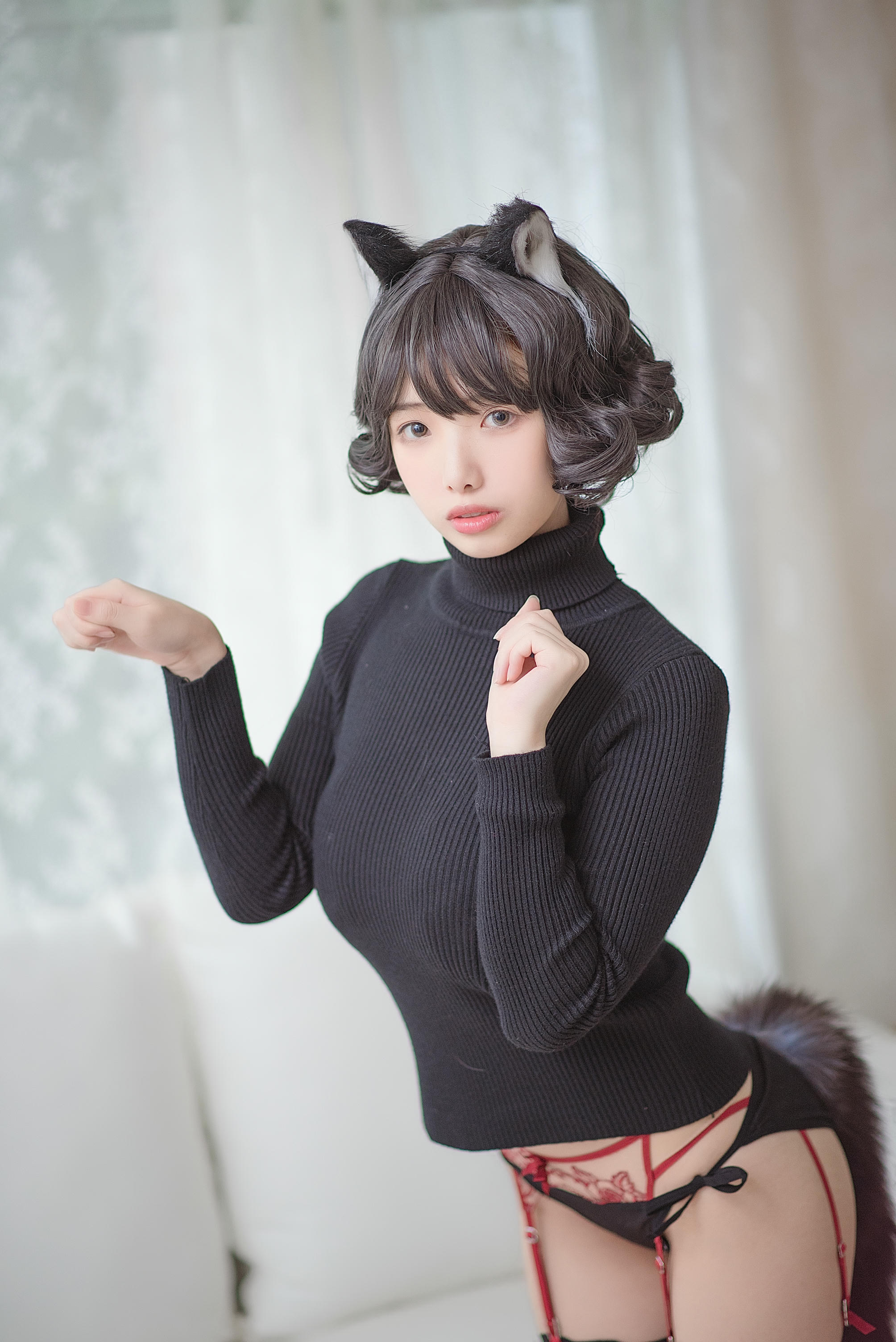 雯妹不讲道理 NO.009 黑猫内衣 [31P-497MB]_第1集