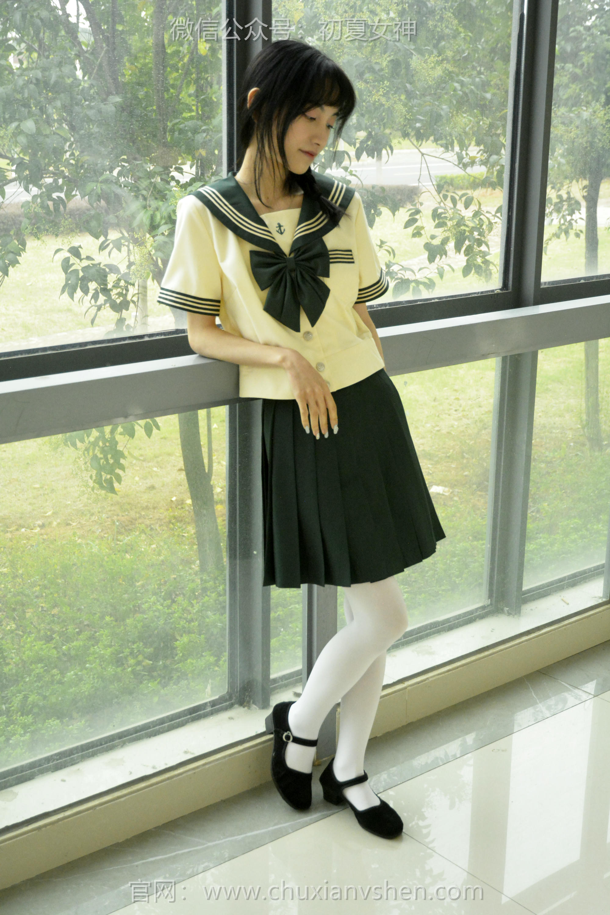 初夏女神 NO.237 柒柒~【绿色水手服】刚入手的水手服是时候展示一趟了 [140P1V 4.76 GB]_第5集