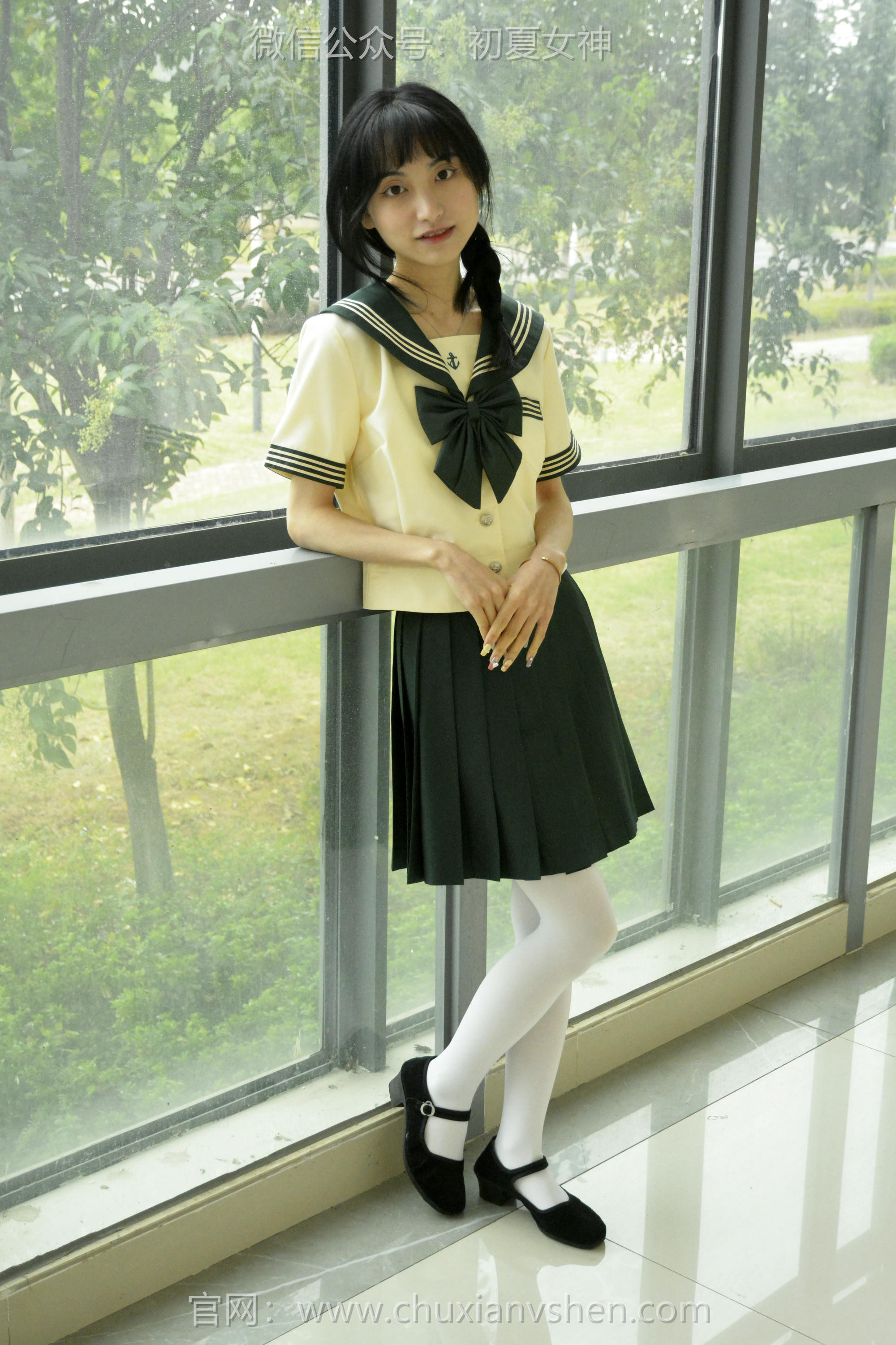 初夏女神 NO.237 柒柒~【绿色水手服】刚入手的水手服是时候展示一趟了 [140P1V 4.76 GB]_第5集