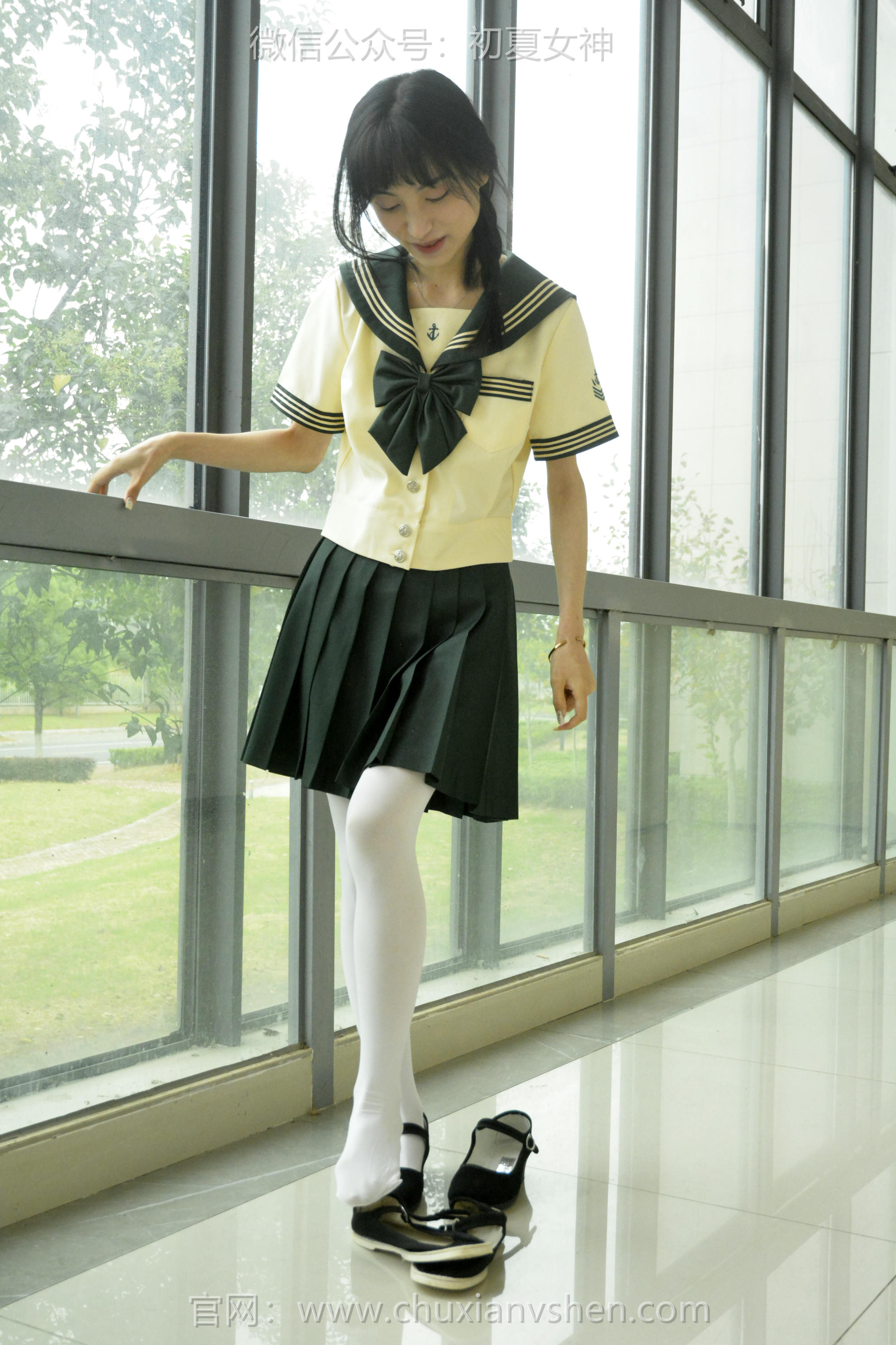 初夏女神 NO.237 柒柒~【绿色水手服】刚入手的水手服是时候展示一趟了 [140P1V 4.76 GB]_第5集